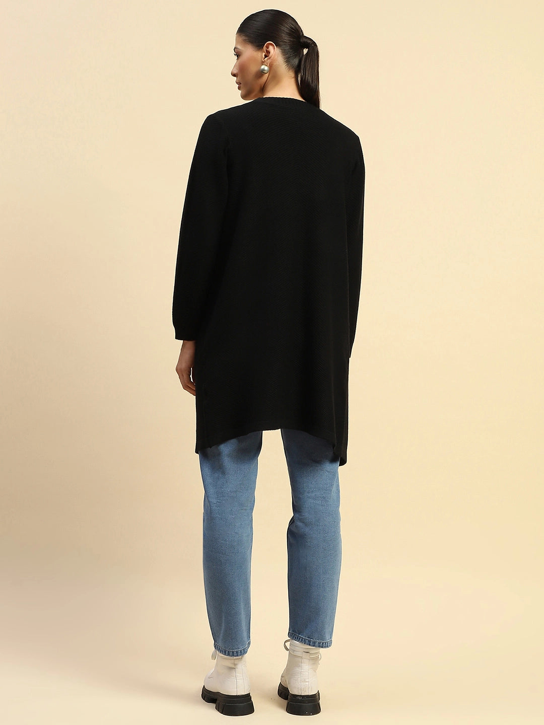 Viscose Loose Fit Winter Shrug - Global Republic