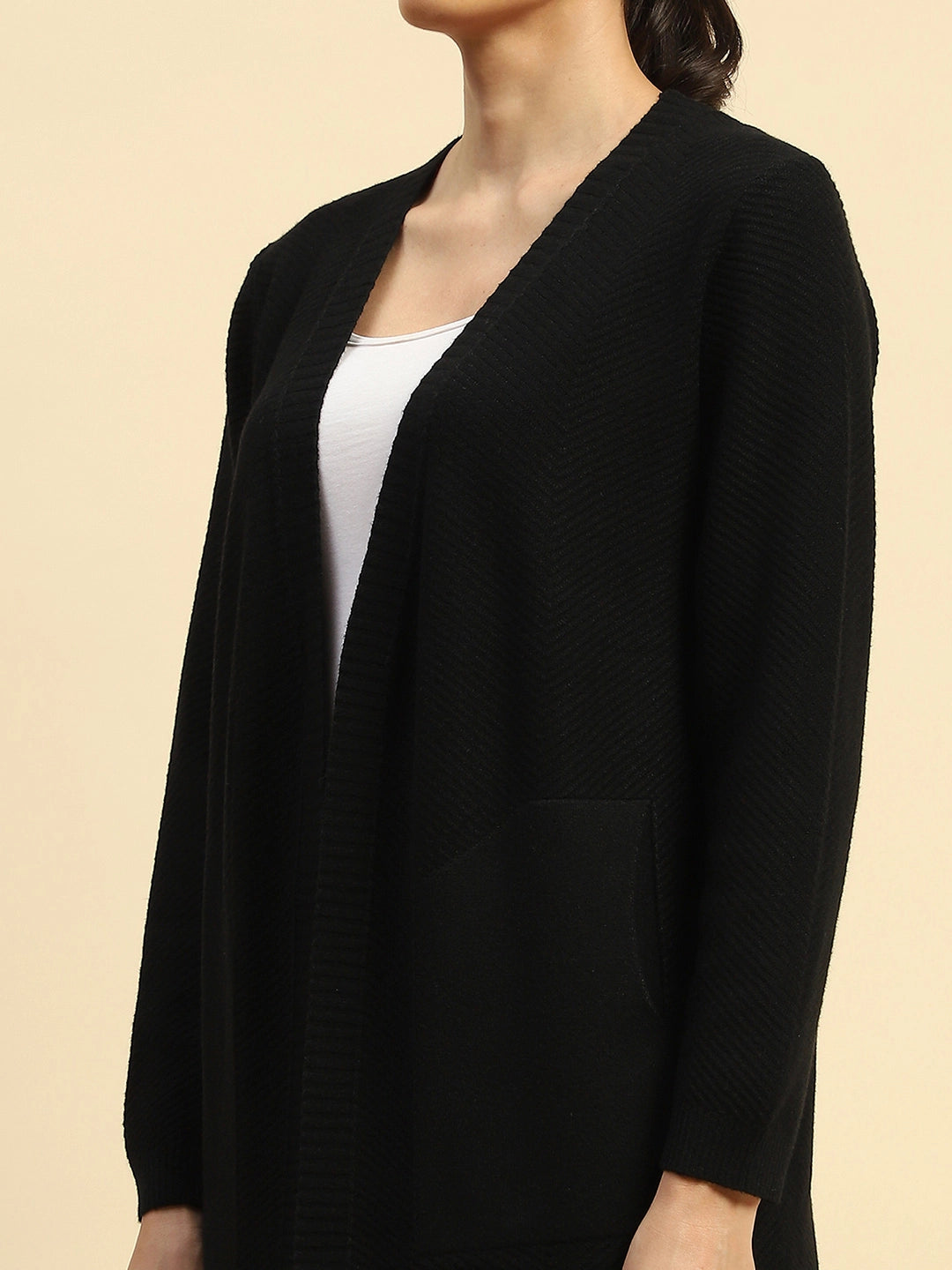 Viscose Loose Fit Winter Shrug - Global Republic