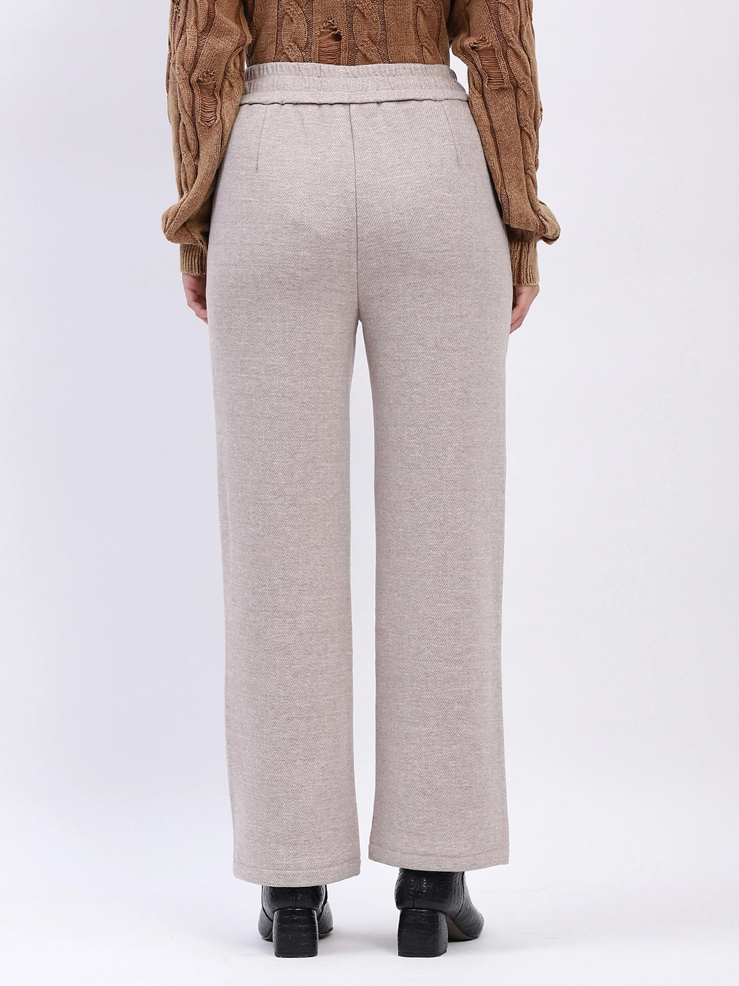 Heavy Fleece-Lined Winter LowerPinstripe Chevron High-Rise Winter Lower - Global Republic