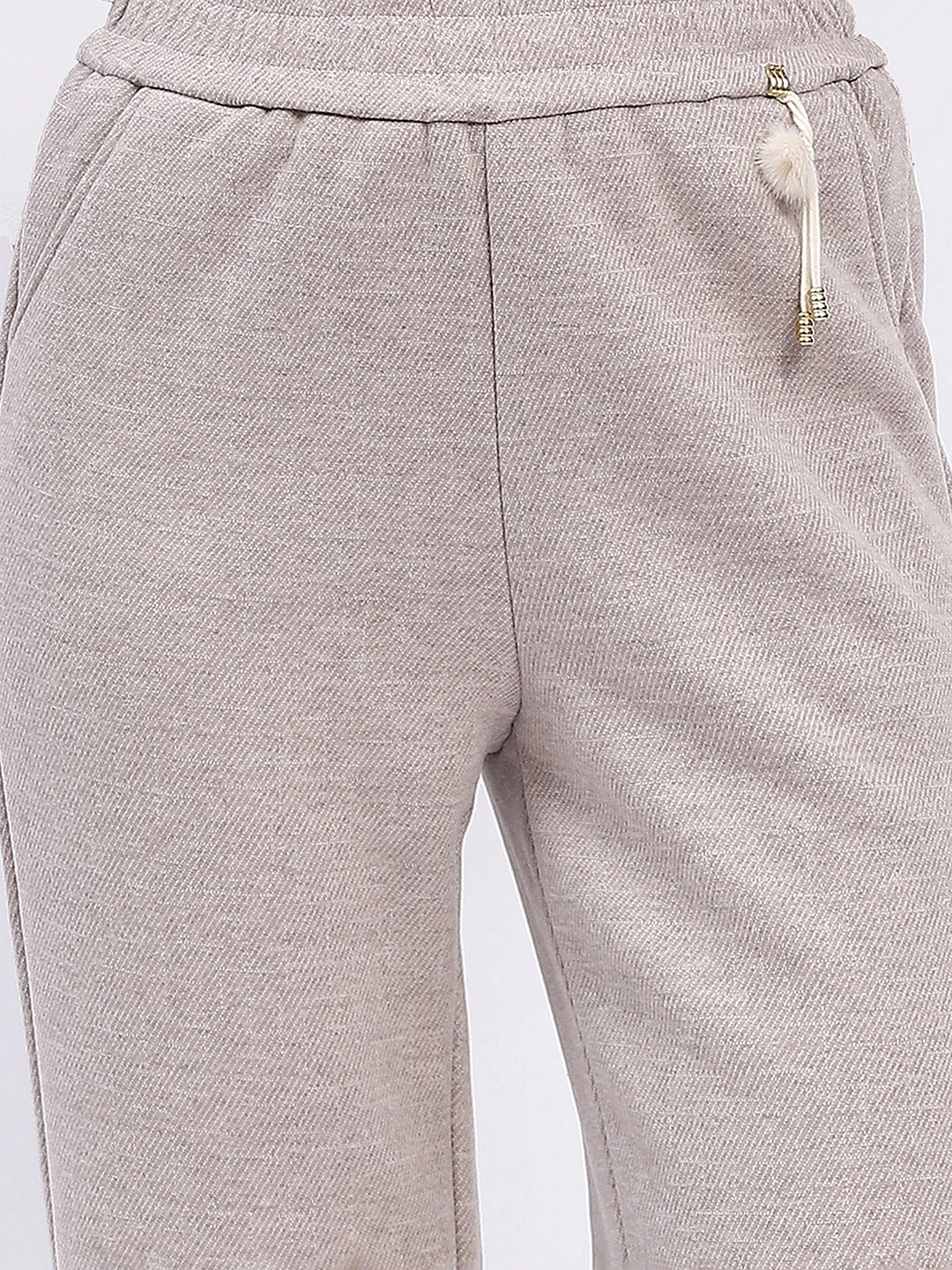 Heavy Fleece-Lined Winter LowerPinstripe Chevron High-Rise Winter Lower - Global Republic