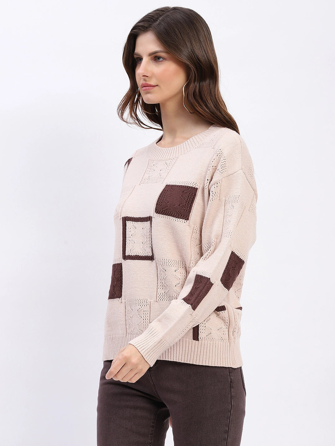 Earthy Checkered Pullover - Global Republic