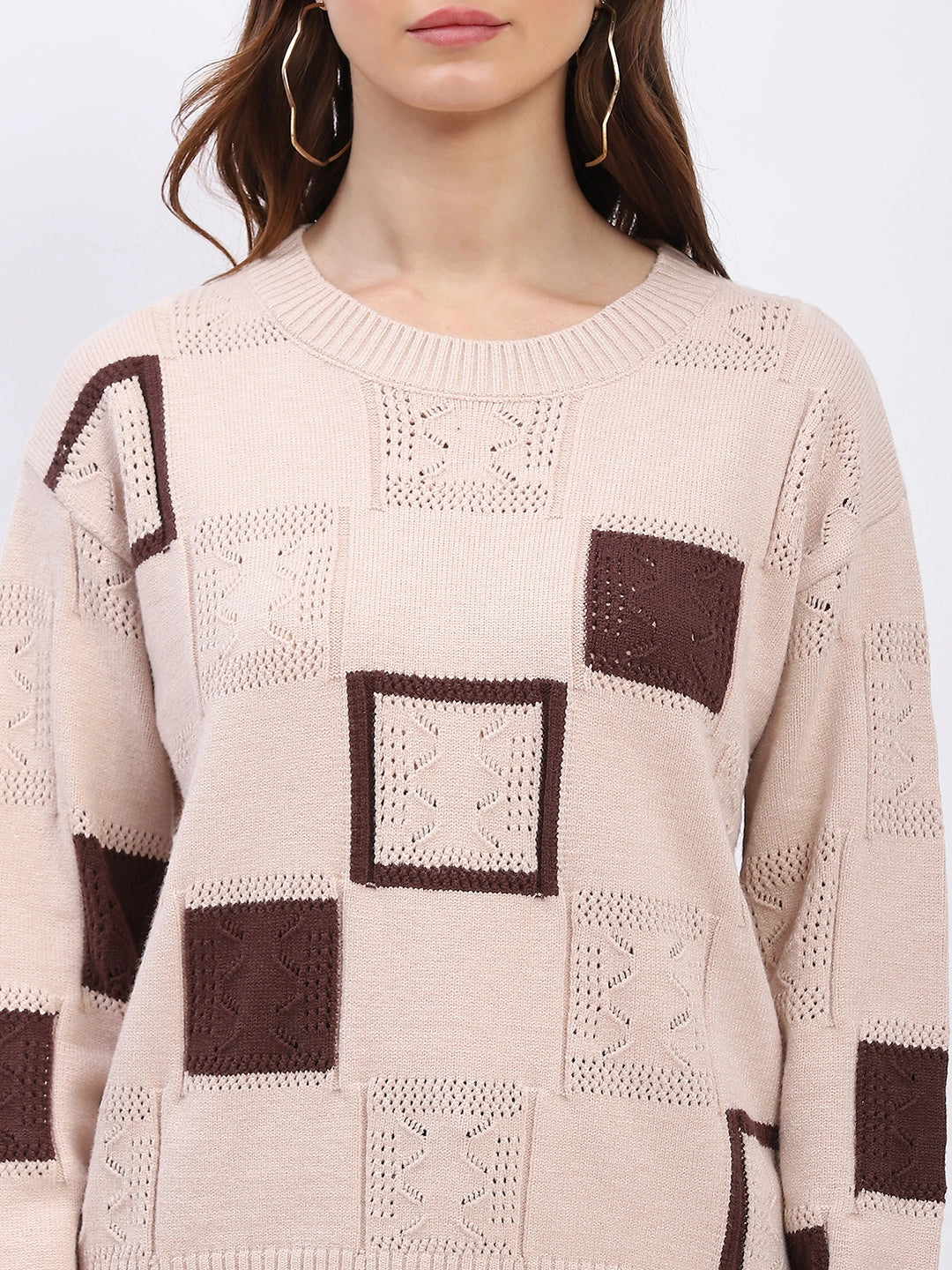 Earthy Checkered Pullover - Global Republic