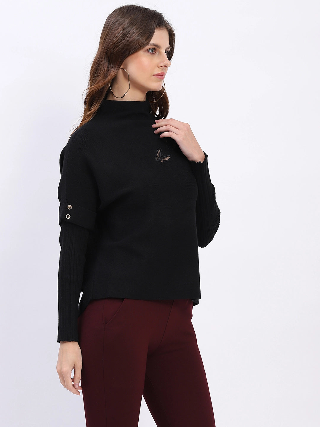 Butterfly Embroidered Pullover - Global Republic