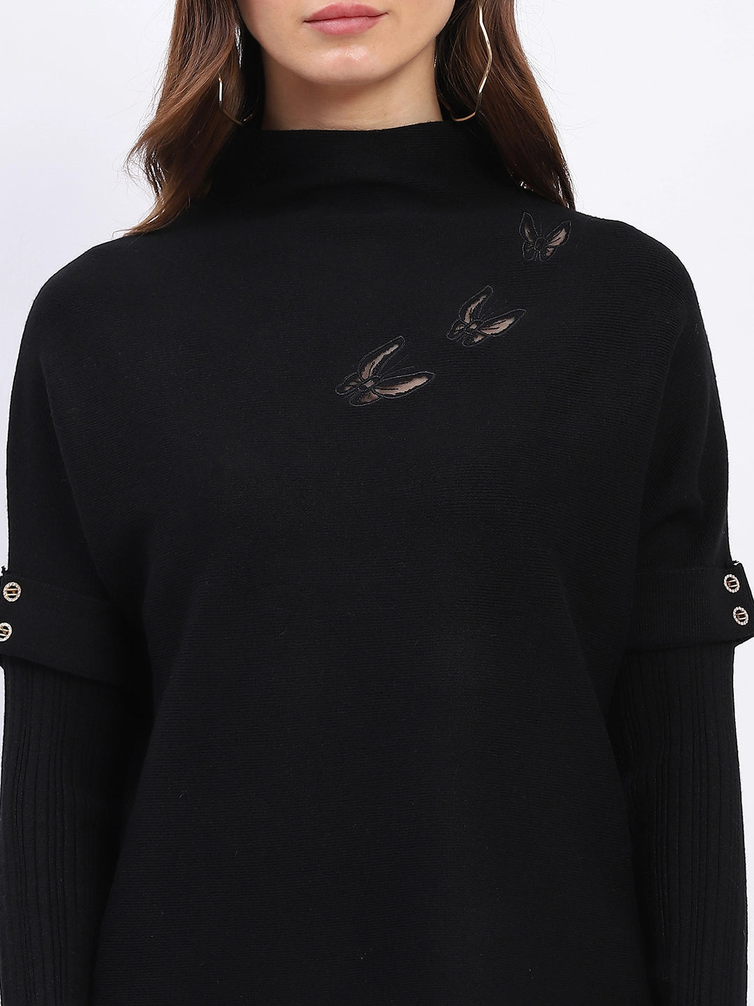 Butterfly Embroidered Pullover - Global Republic