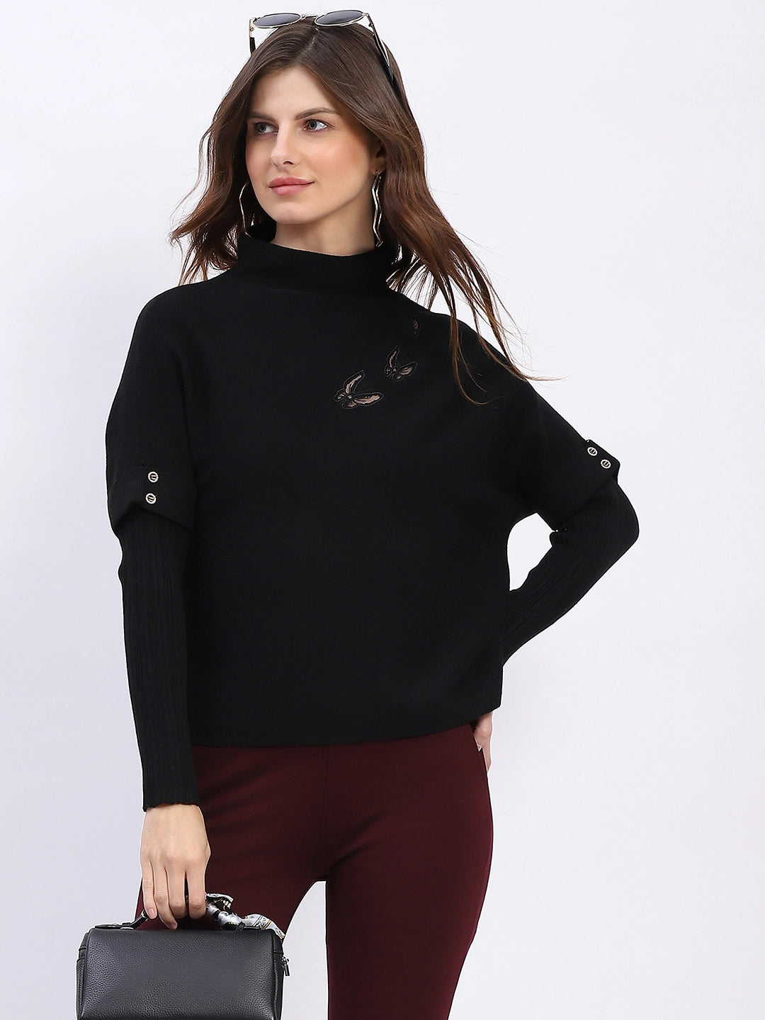 Butterfly Embroidered Pullover - Global Republic