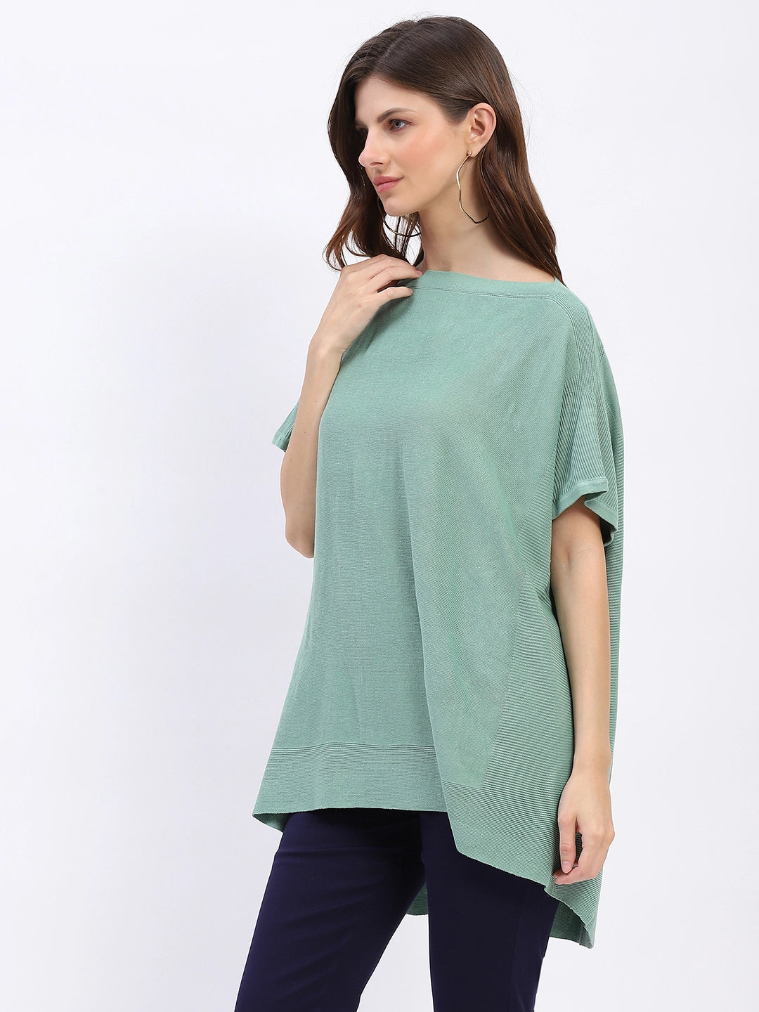 Kaftan-Style Cotton-Blend Top - Global Republic
