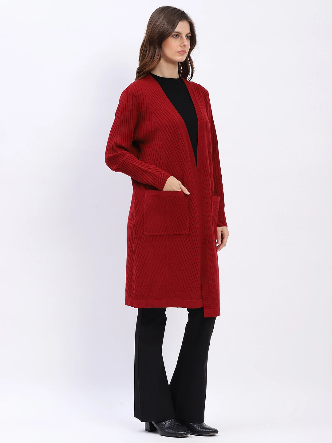 Chevron Elegance Longline Shrug - Global Republic