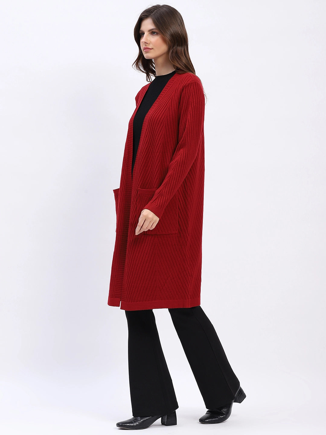 Chevron Elegance Longline Shrug - Global Republic