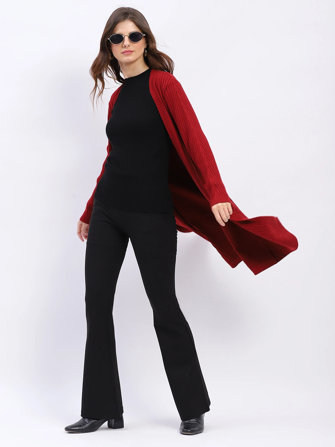 Chevron Elegance Longline Shrug - Global Republic
