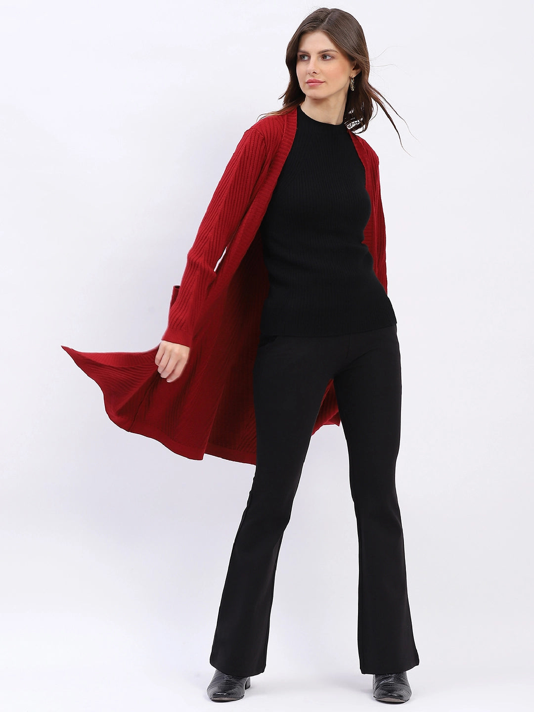 Chevron Elegance Longline Shrug - Global Republic