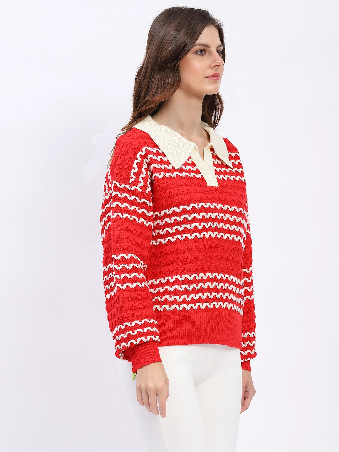 Classic Collar Knit Pullover - Global Republic