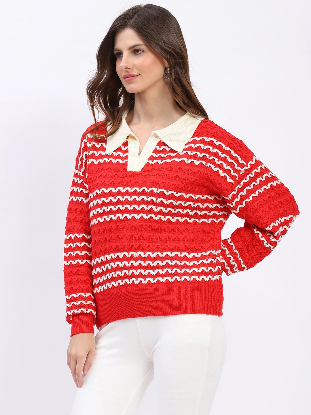 Classic Collar Knit Pullover - Global Republic