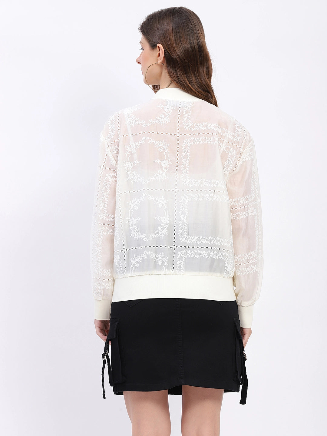 Embroidered Silk-Blend Shacket - Global Republic