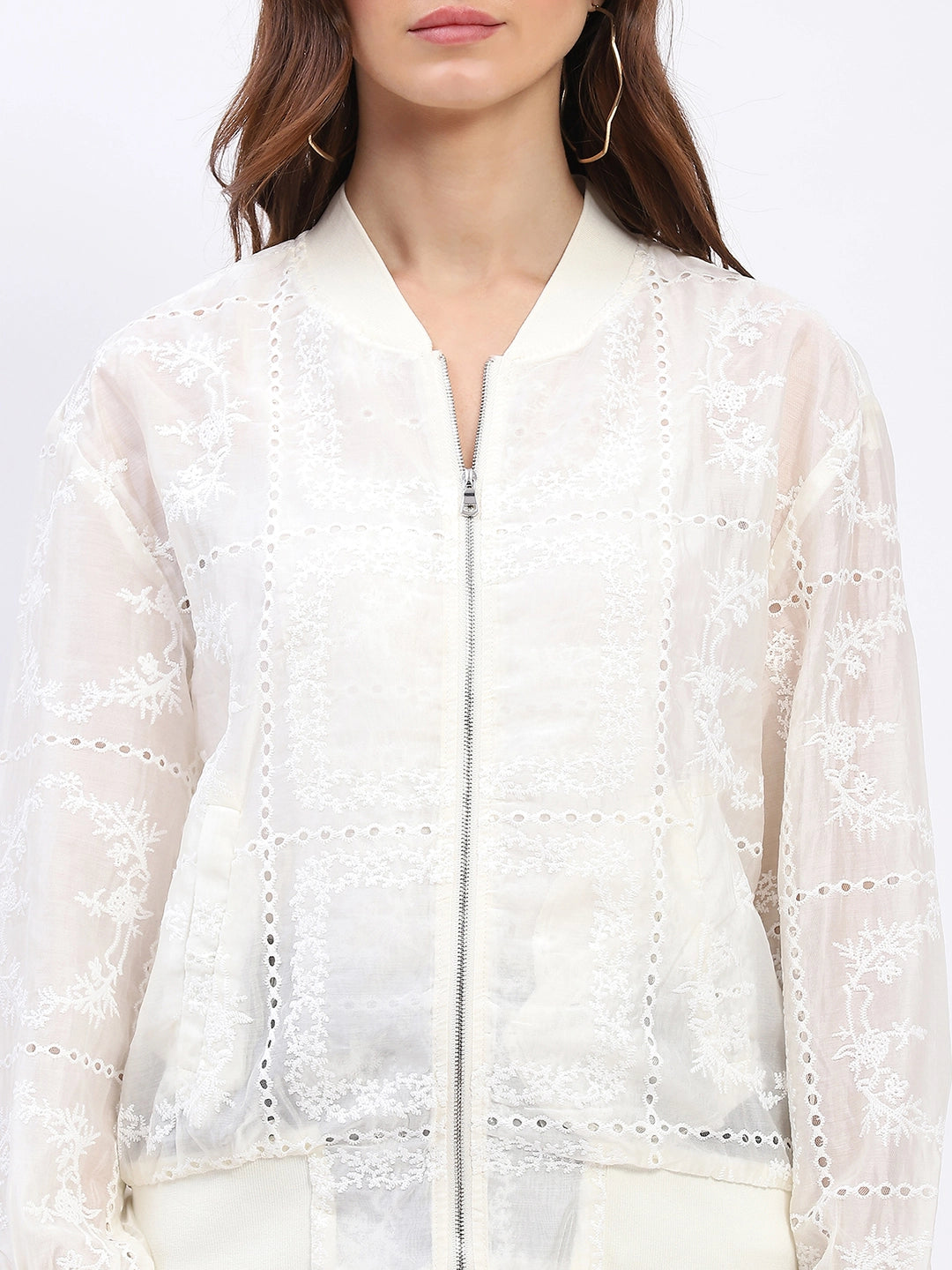 Embroidered Silk-Blend Shacket - Global Republic