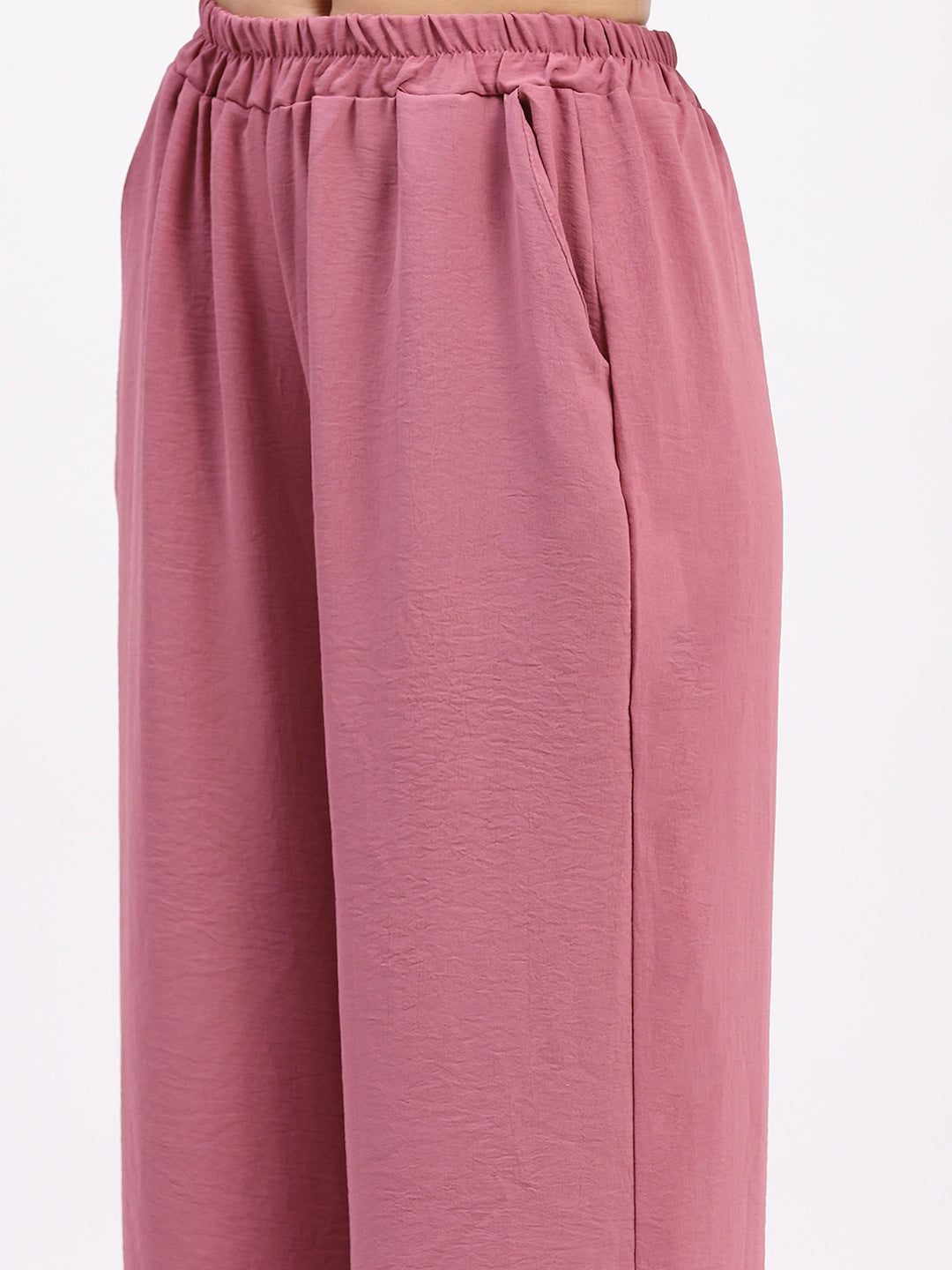 Embroidered Yoke Rayon Co-ord Set - Global Republic