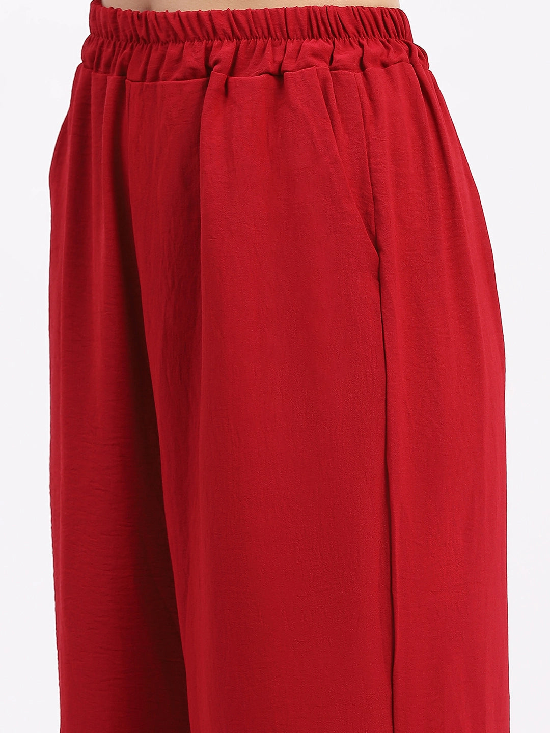 Embroidered Yoke Rayon Co-ord Set