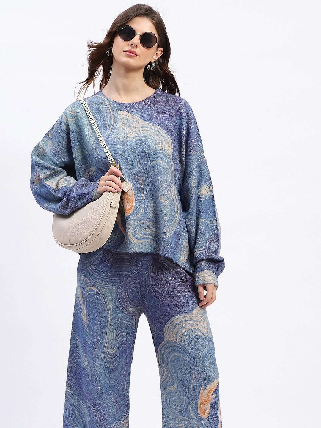 Abstract Print Loose-Fit Co-ord Set - Global Republic