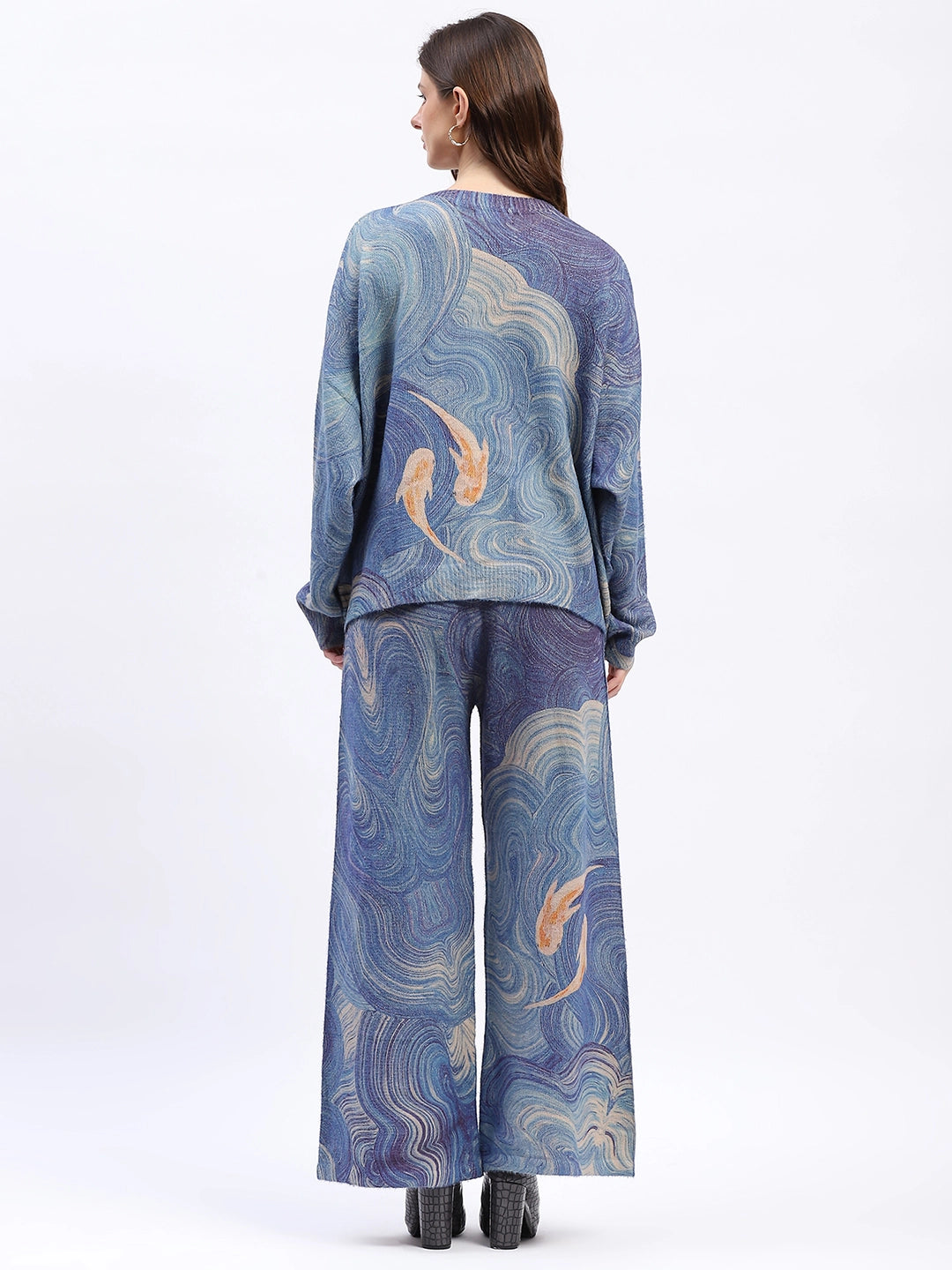 Abstract Print Loose-Fit Co-ord Set - Global Republic