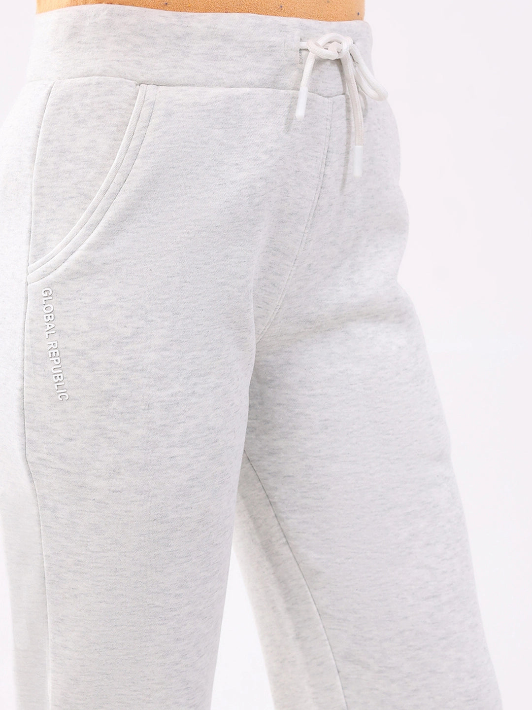 Ecru Fleece-Lined Winter Lower - Global Republic