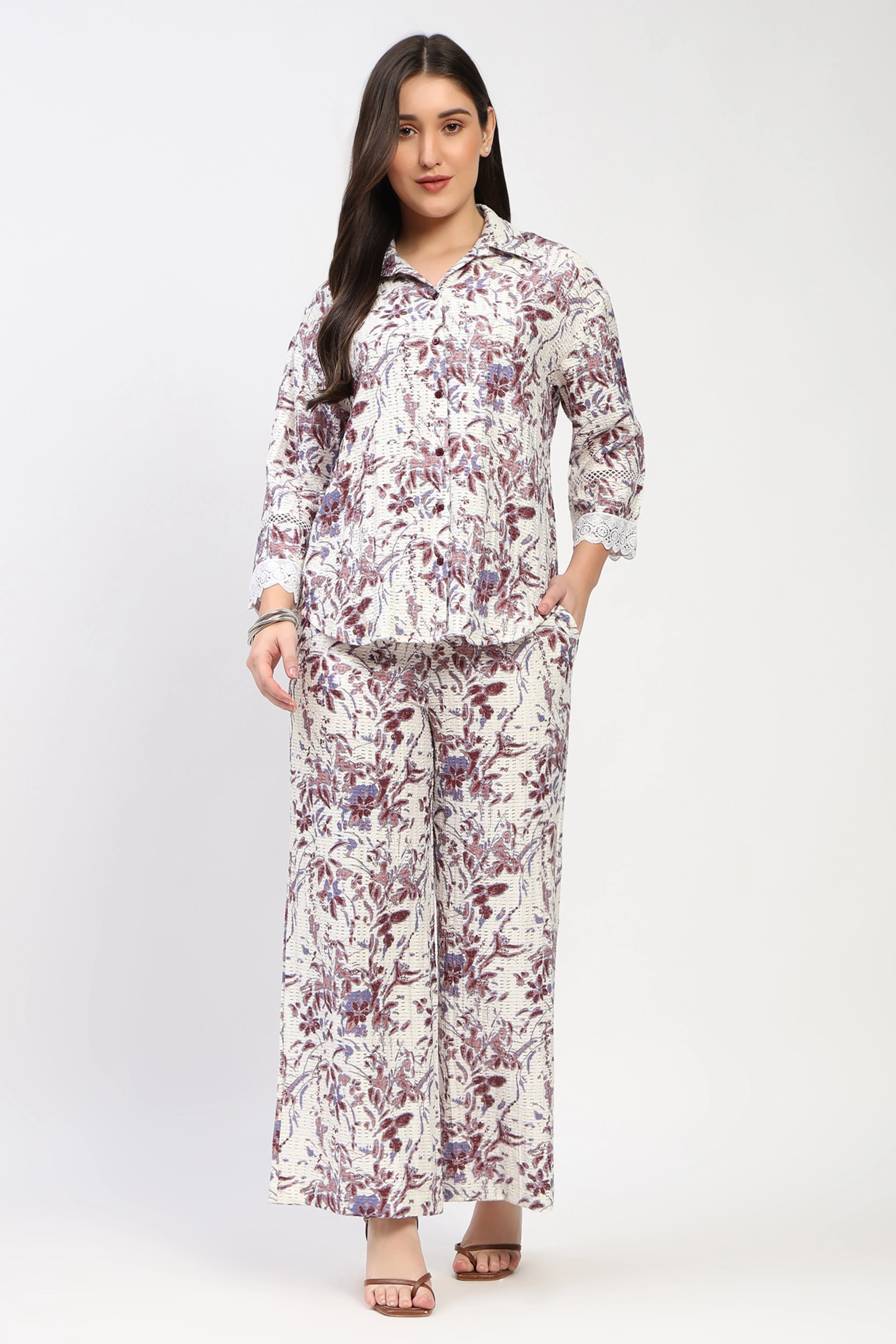 Multicolor Printed Co-Ord Set-Global Republic