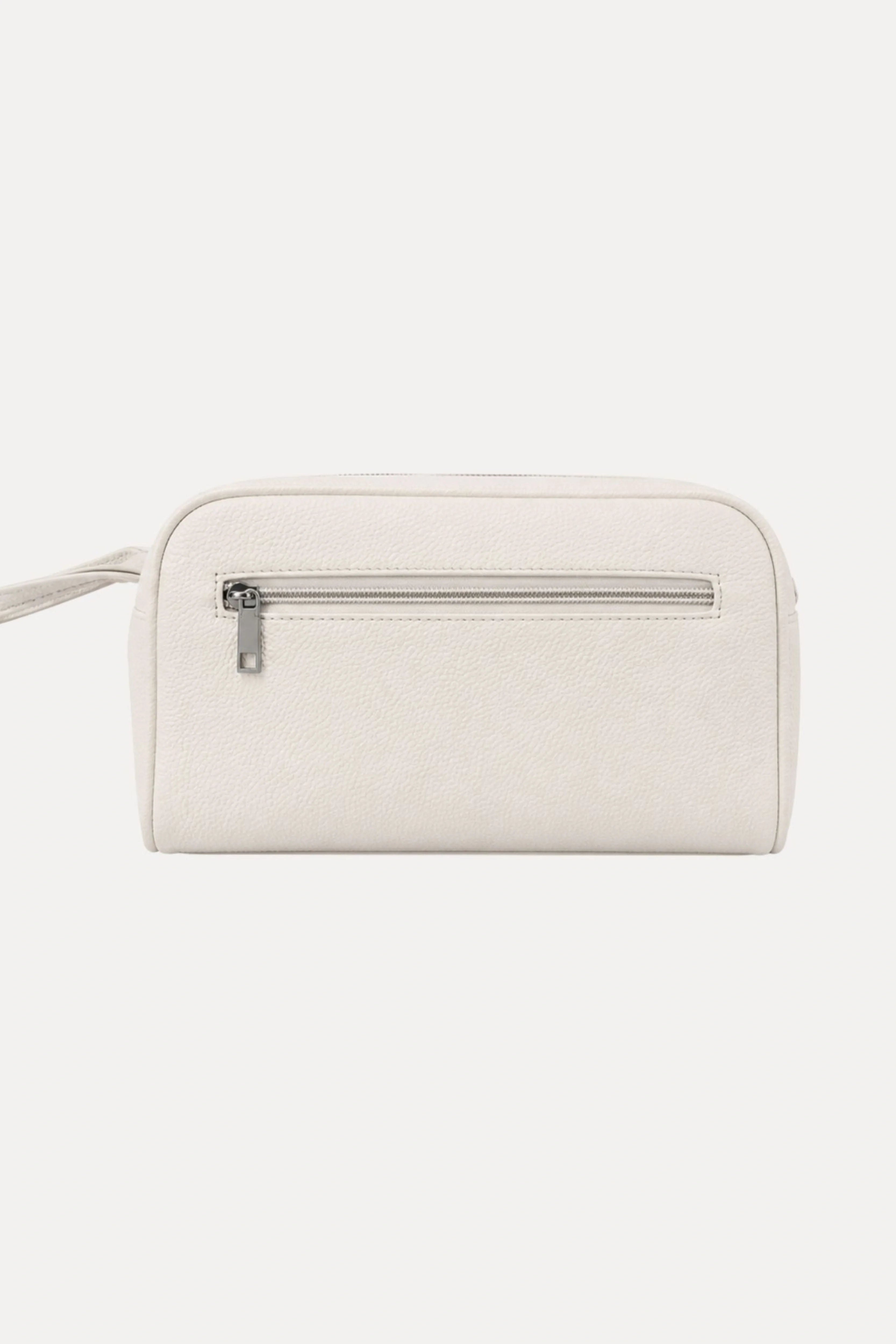 Cream PU Utility Kit Bag-Global Republic