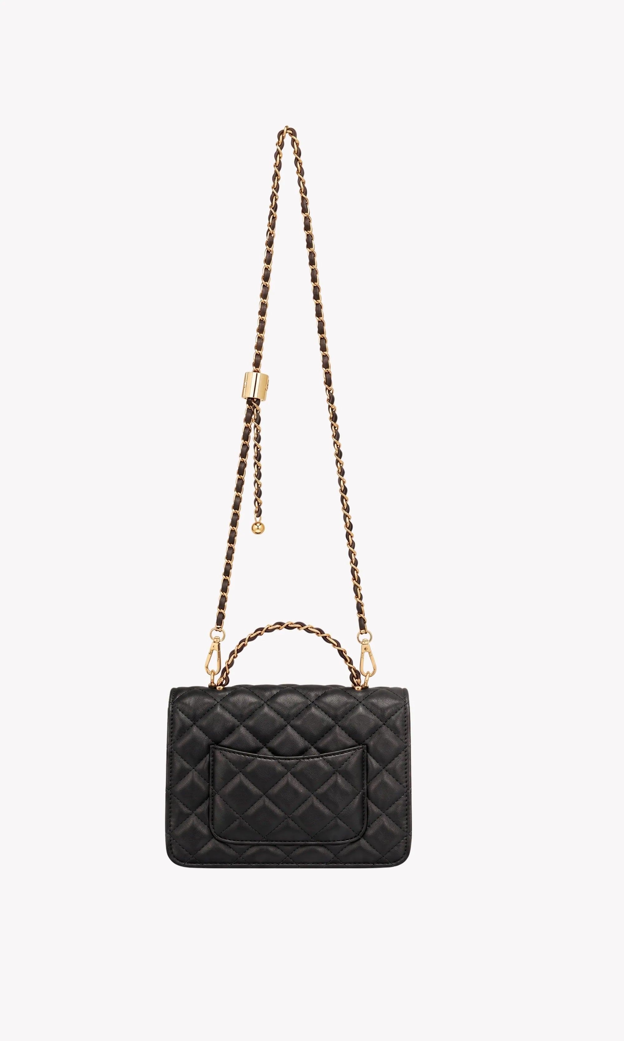Black Quilted Sling Bag-Global Republic