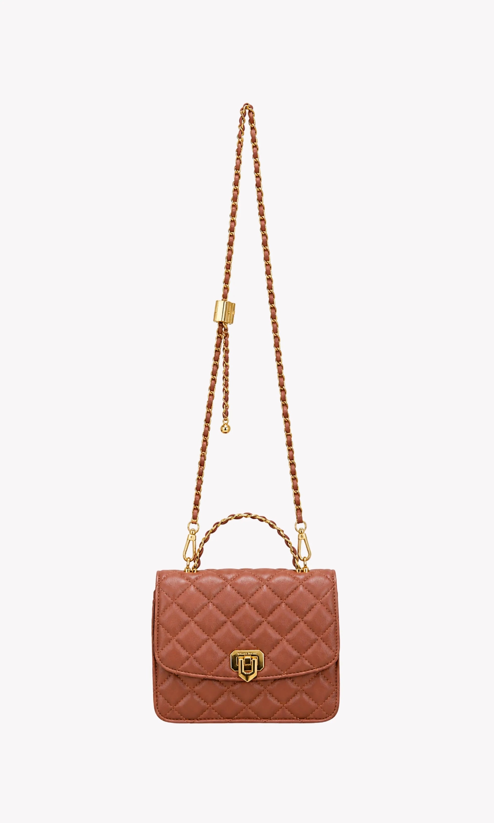 Pink Quilted Sling Bag-Global Republic