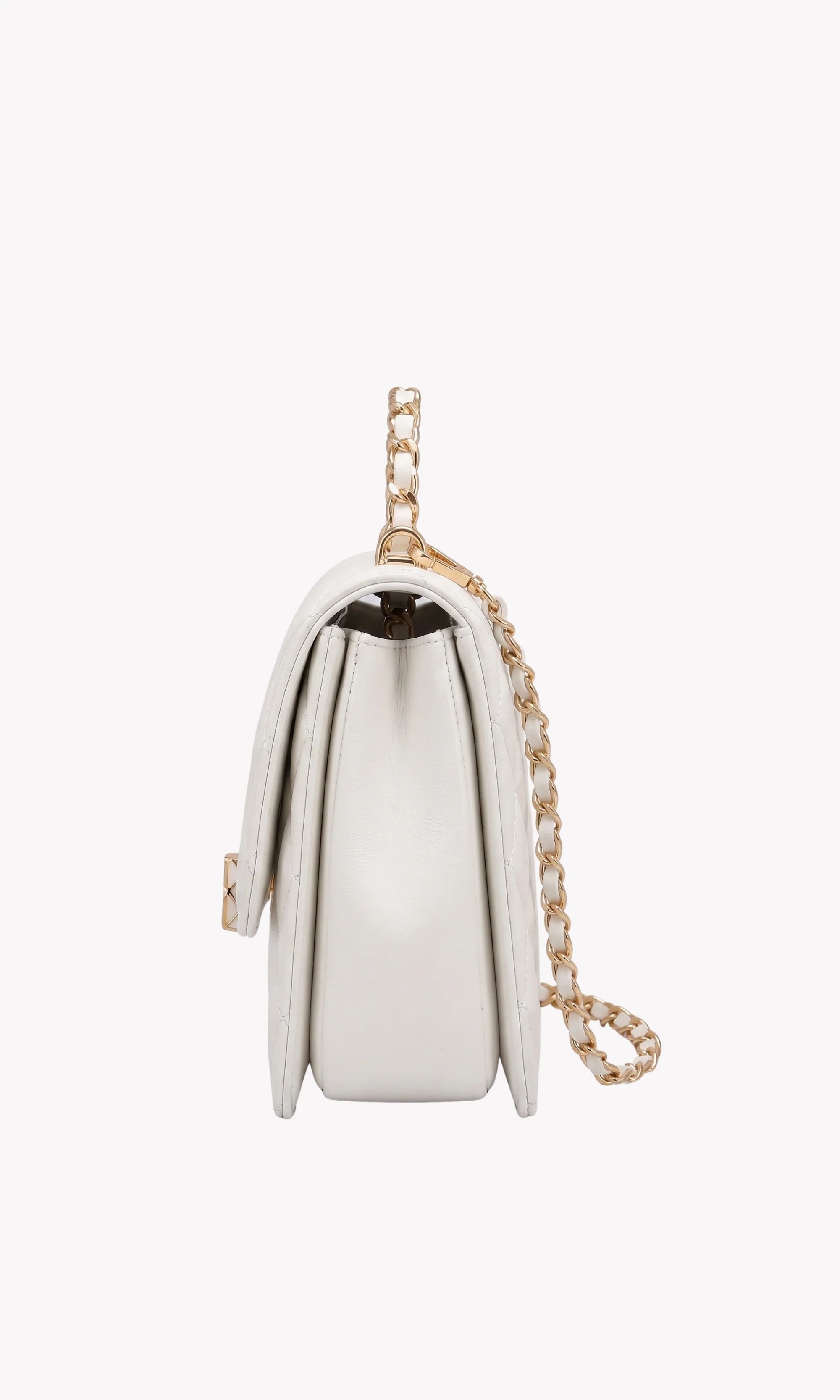 White Quilted Sling Bag-Global Republic
