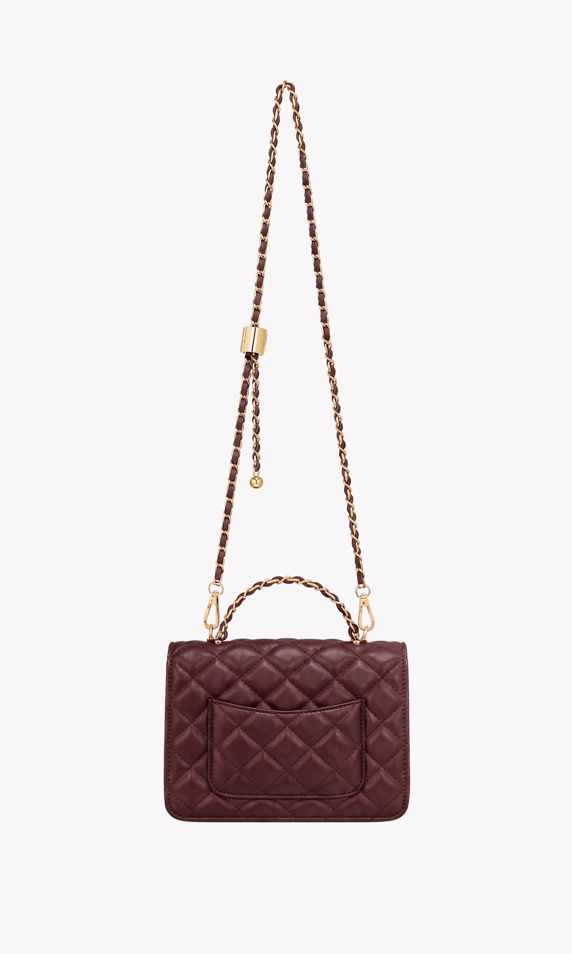 Wine Red Quilted Sling Bag-Global Republic