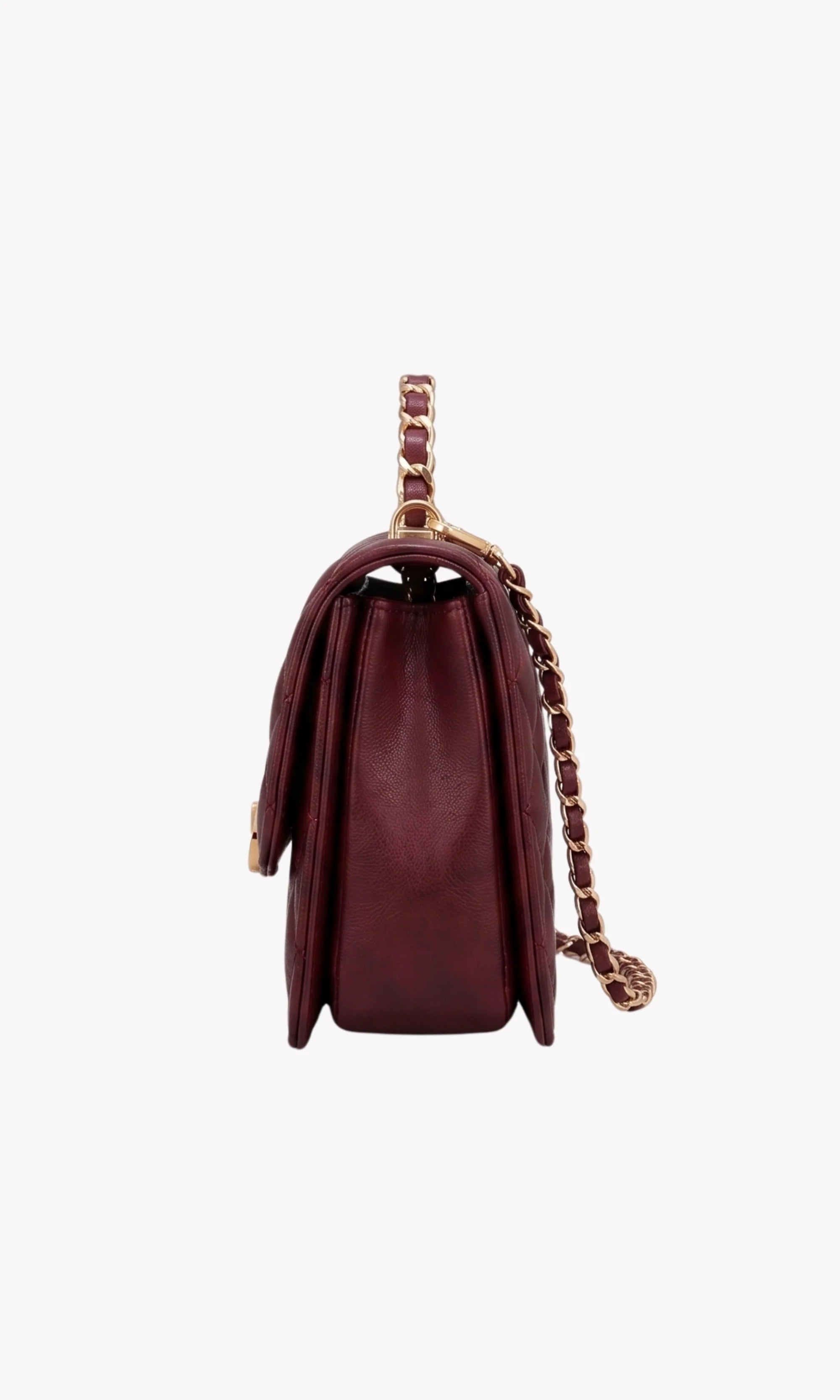 Wine Red Quilted Sling Bag-Global Republic
