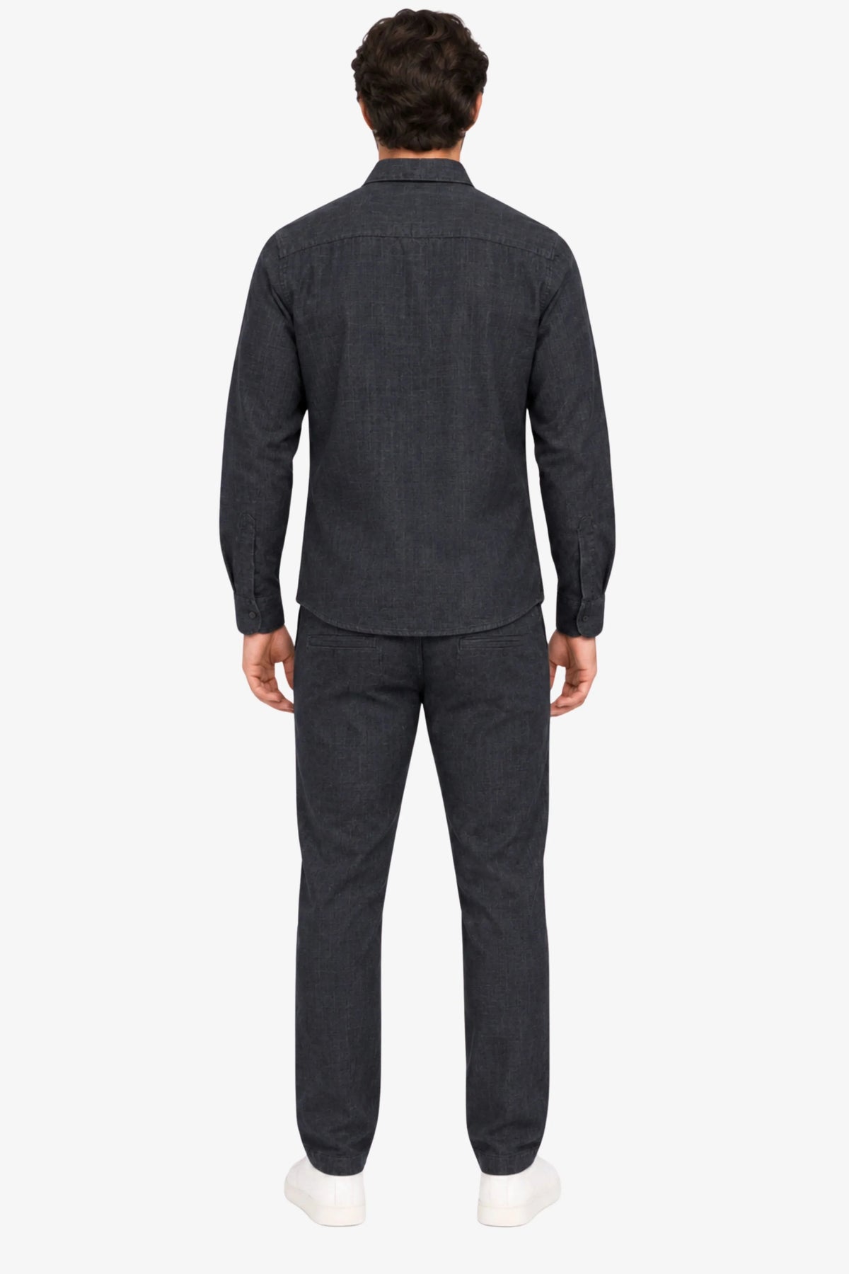 Navy Blue Lyocell Set-Global Republic