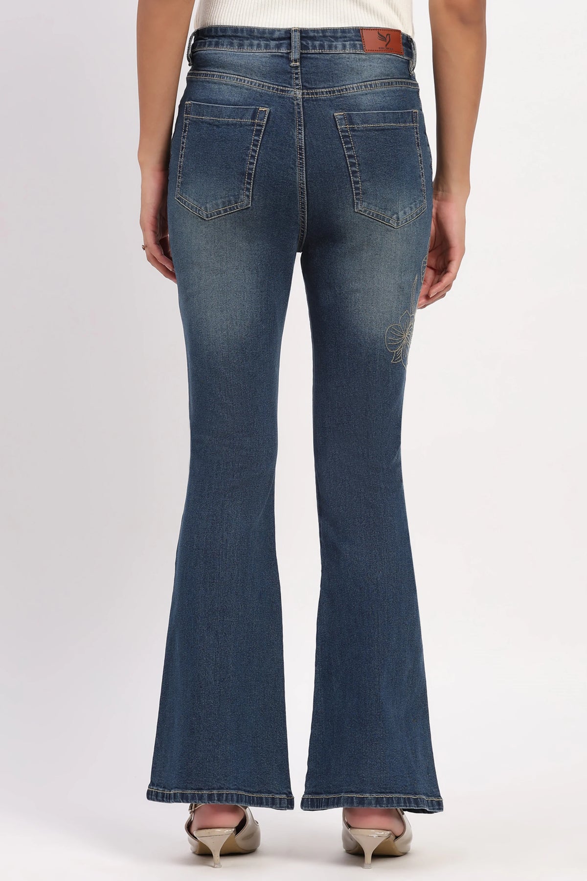 Floral Bootcut Jeans-Global Republic