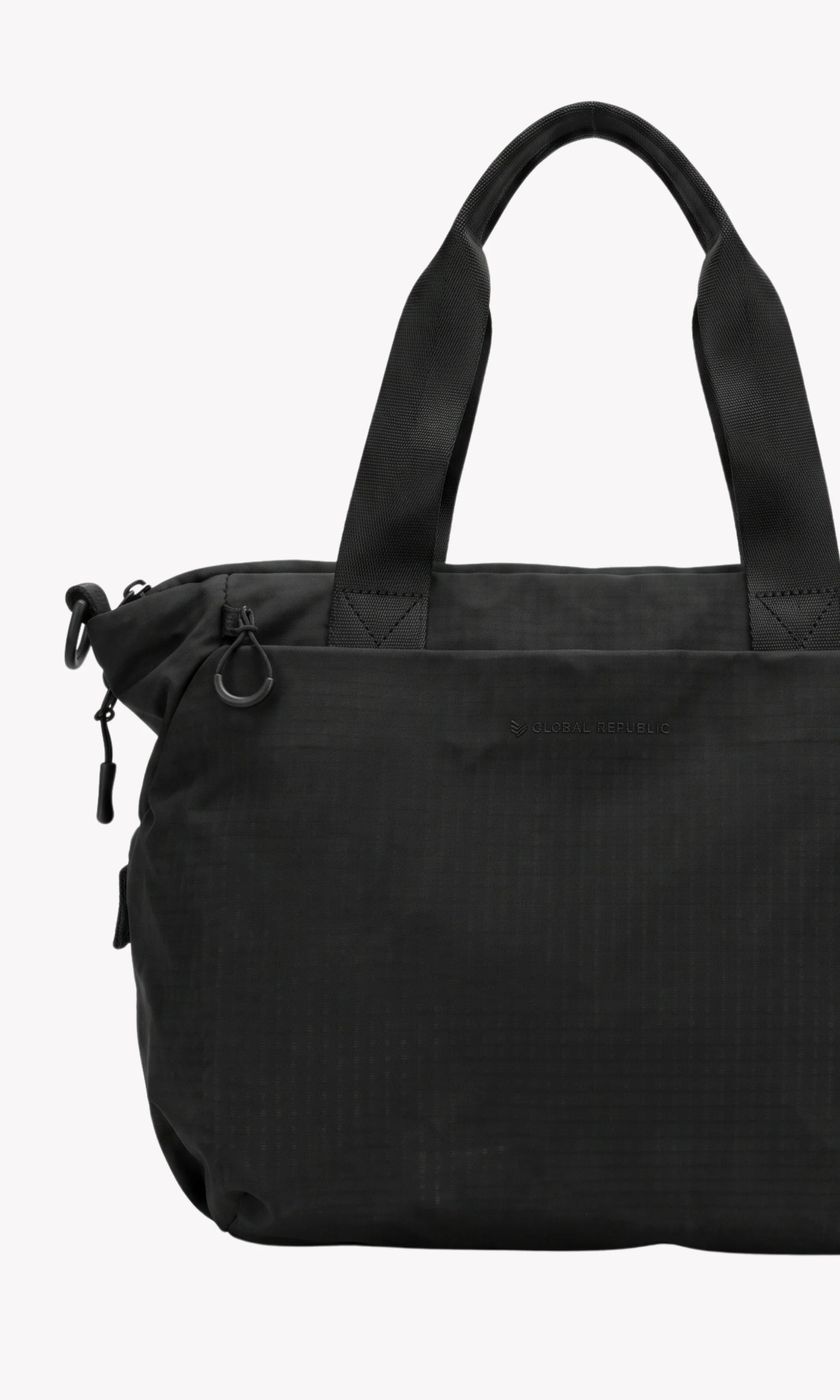Black Utility Tote Bag-Global Republic