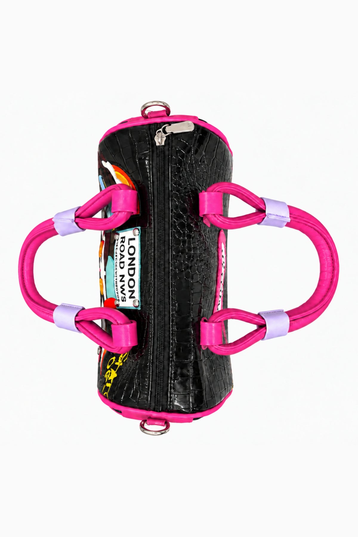 London Pop-Art Croc Handbag-Global Republic