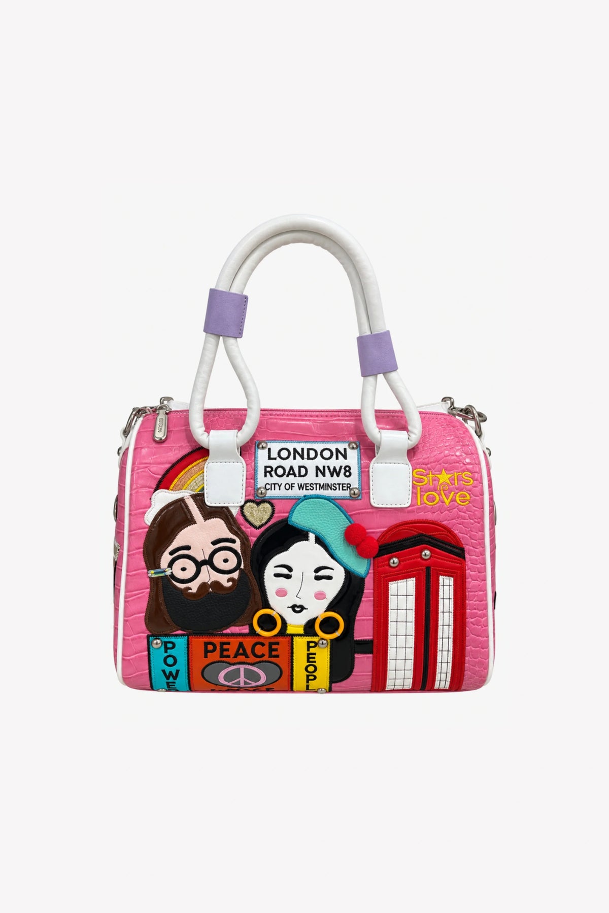 London Pop-Art Croc Handbag-Global Republic