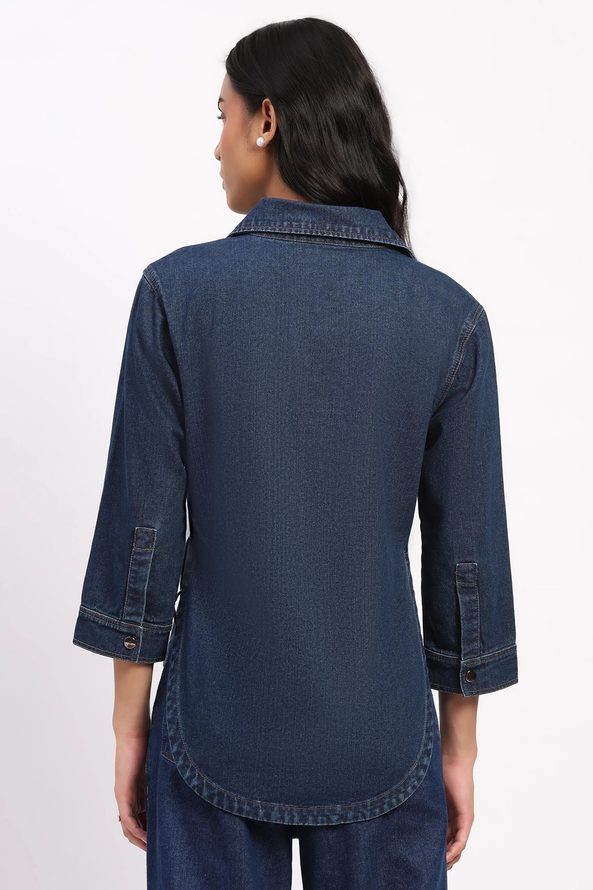 Modern Denim Shacket-Global Republic