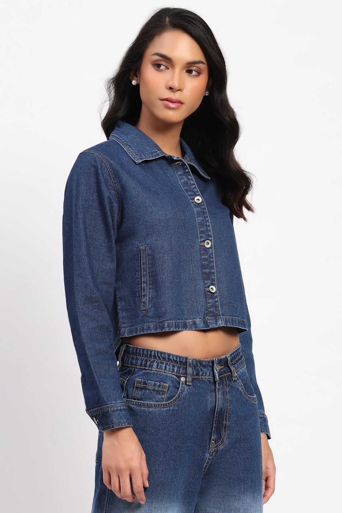 Classic Denim Shacket-Global Republic