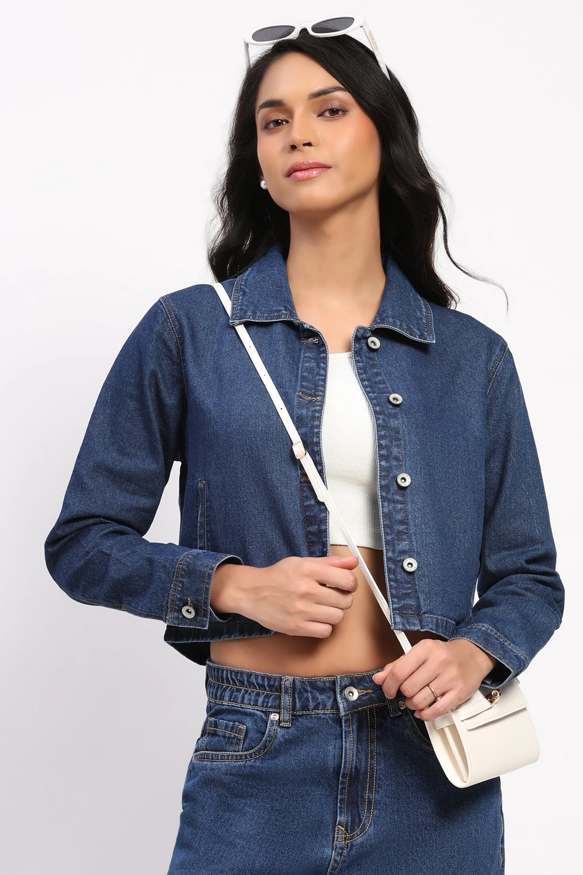 Classic Denim Shacket-Global Republic