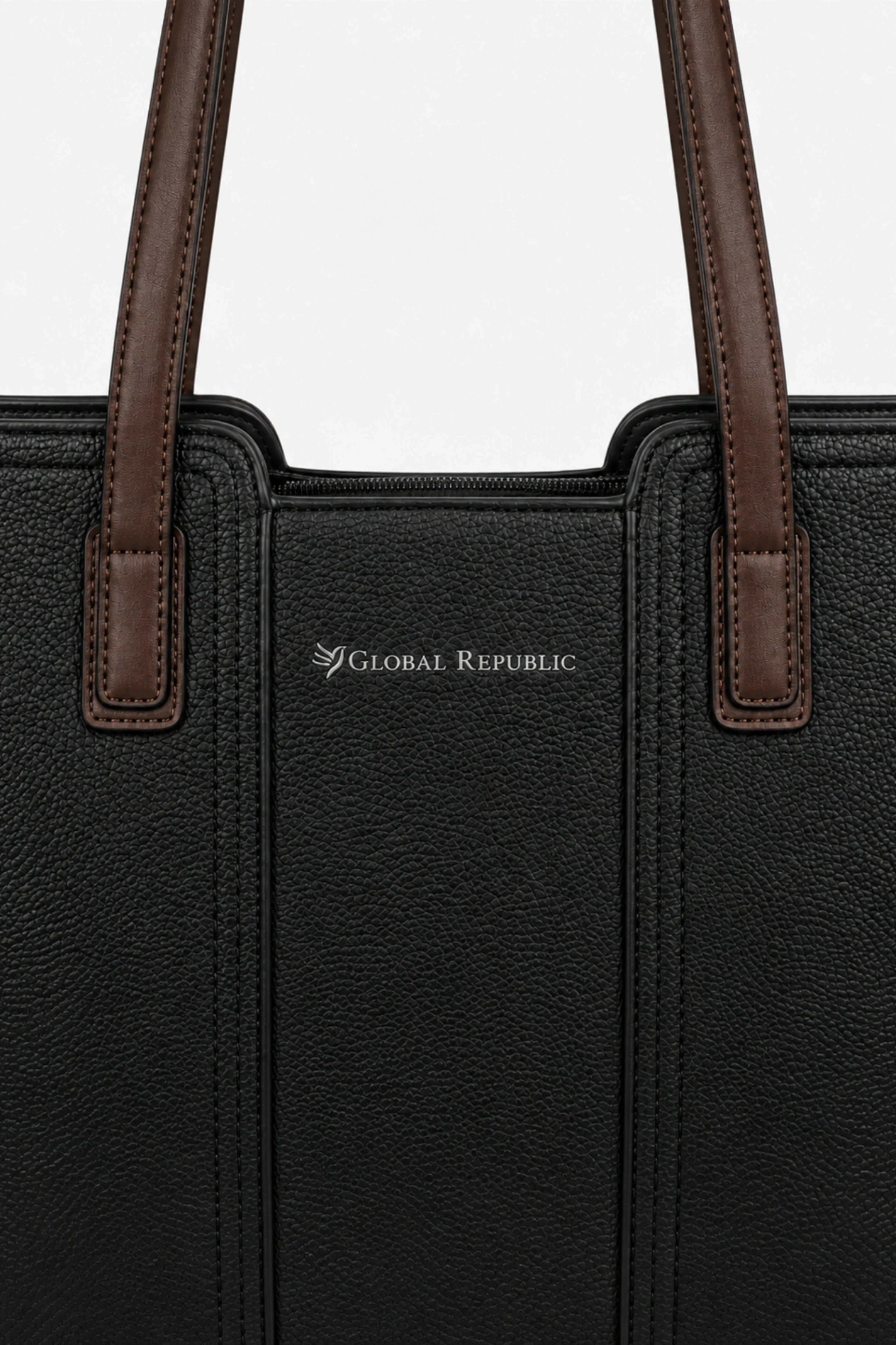 Black Smart Tote Bag-Global Republic