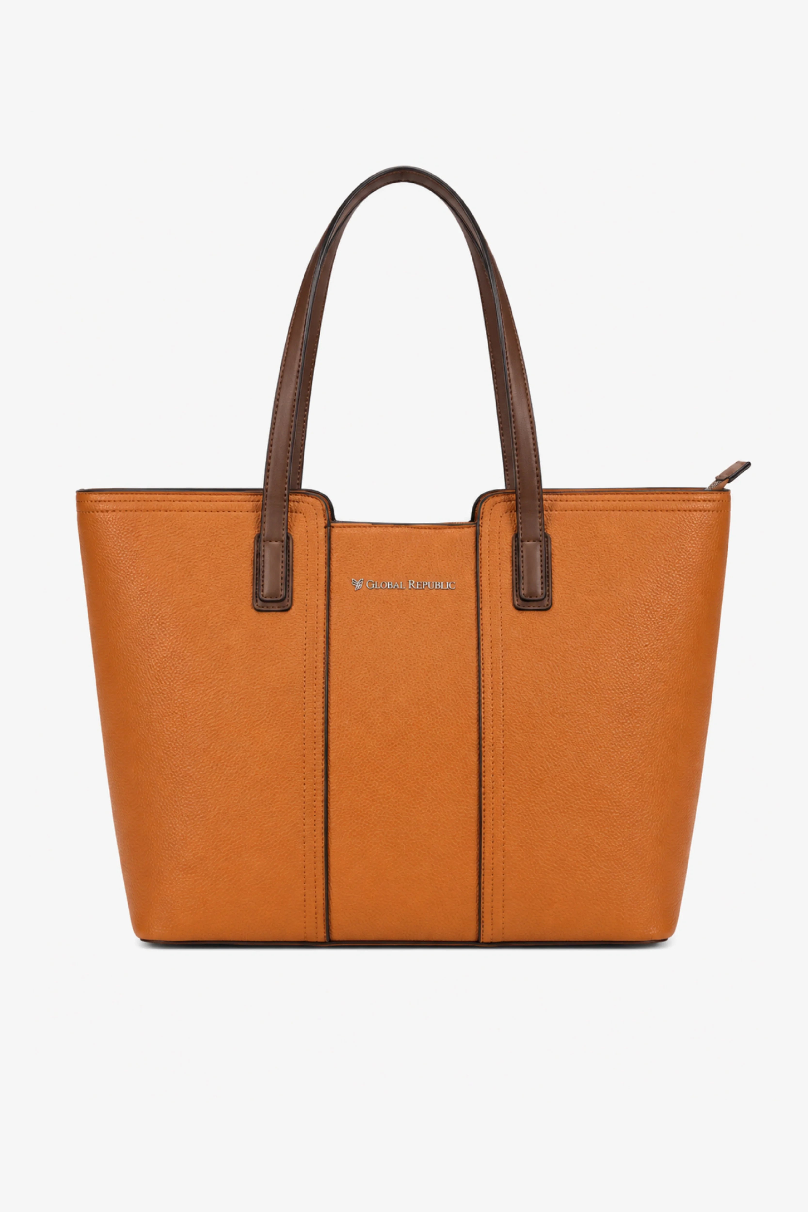 Tan Smart Tote Bag-Global Republic