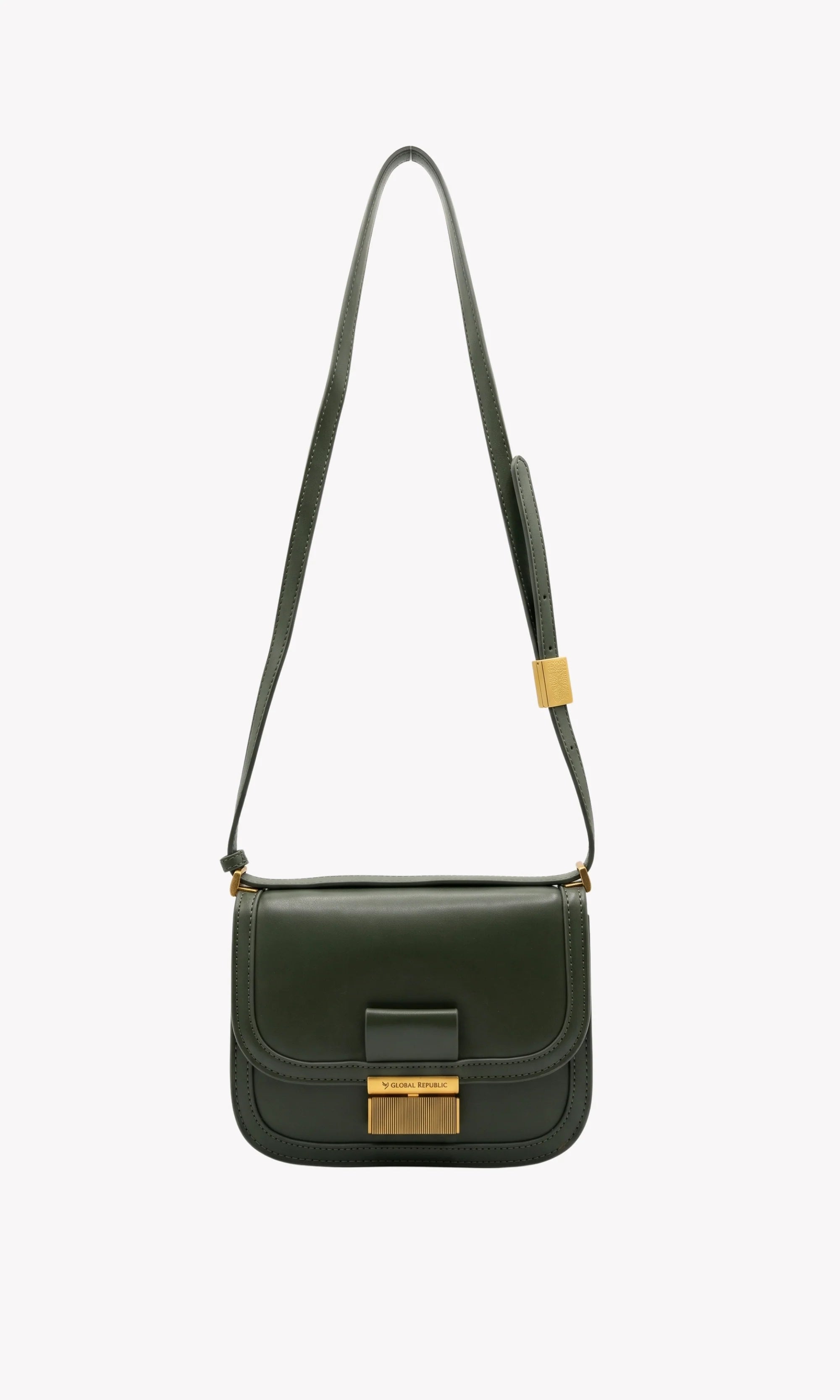 Green Casual Sling Bag-Global Republic