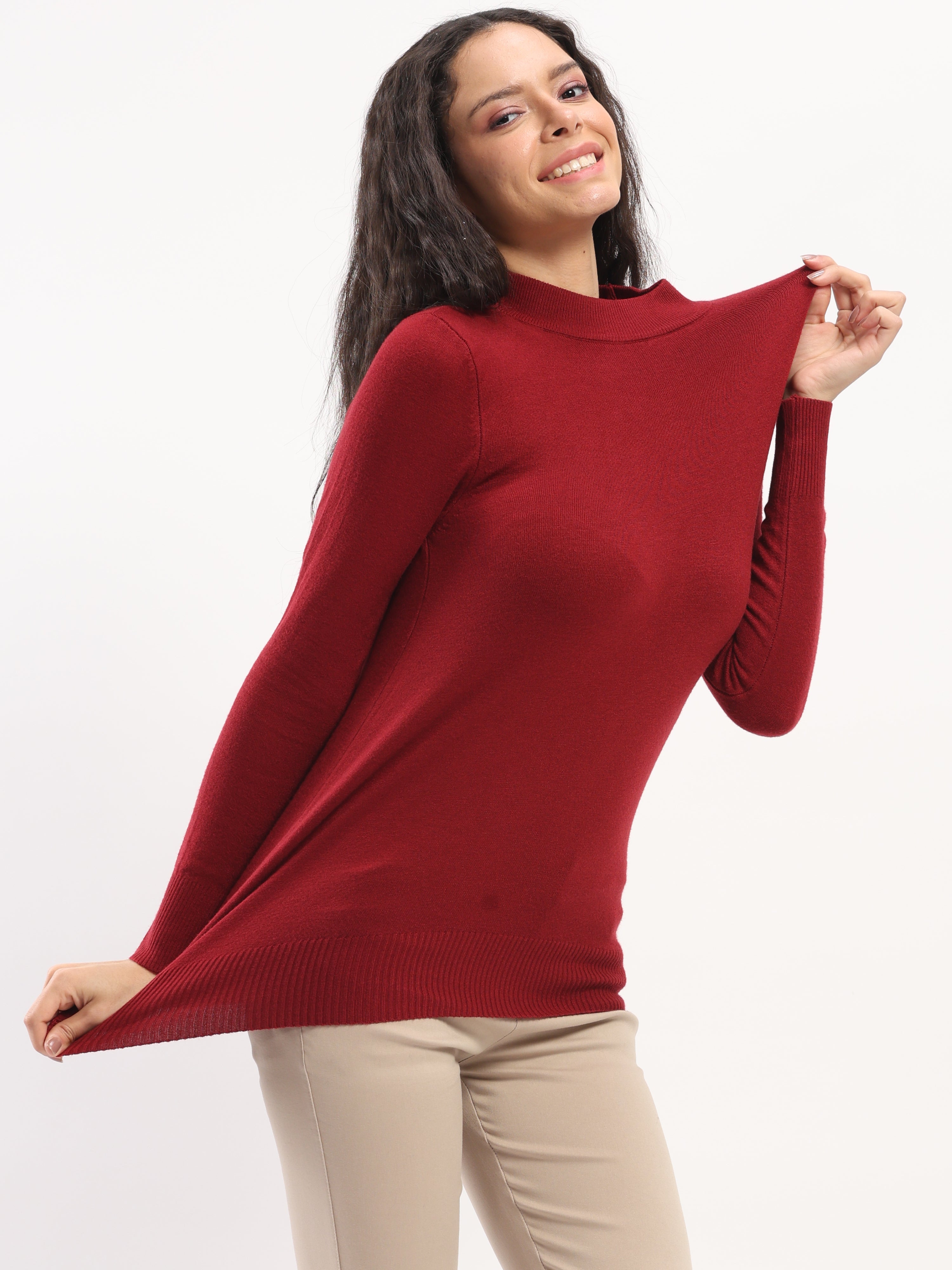 Wine Snug Fit Skivvy - Global Republic