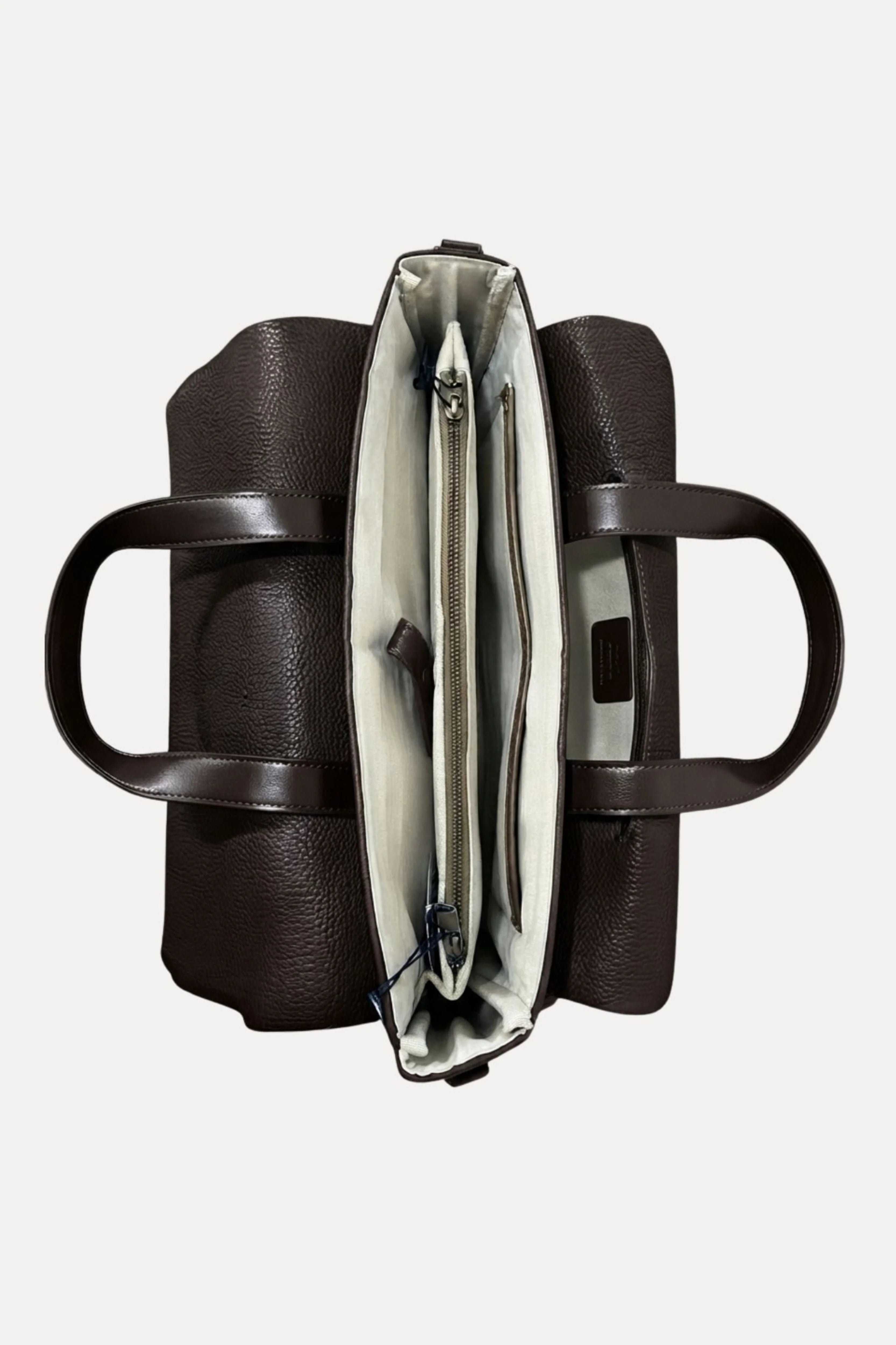 Coffee Leather Laptop Bag-Global Republic