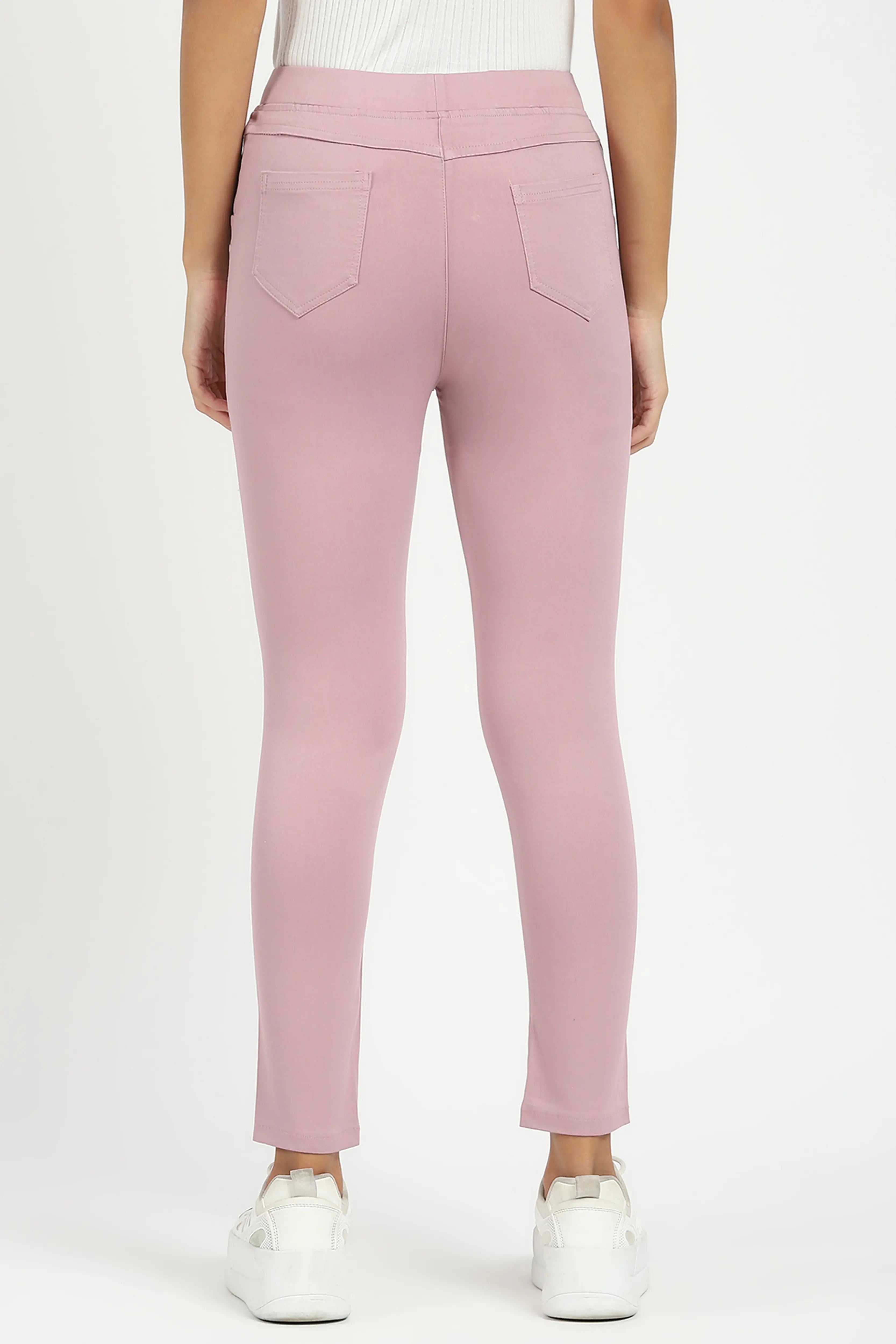 Pink Ultra Stretchable Jegging - Global Republic