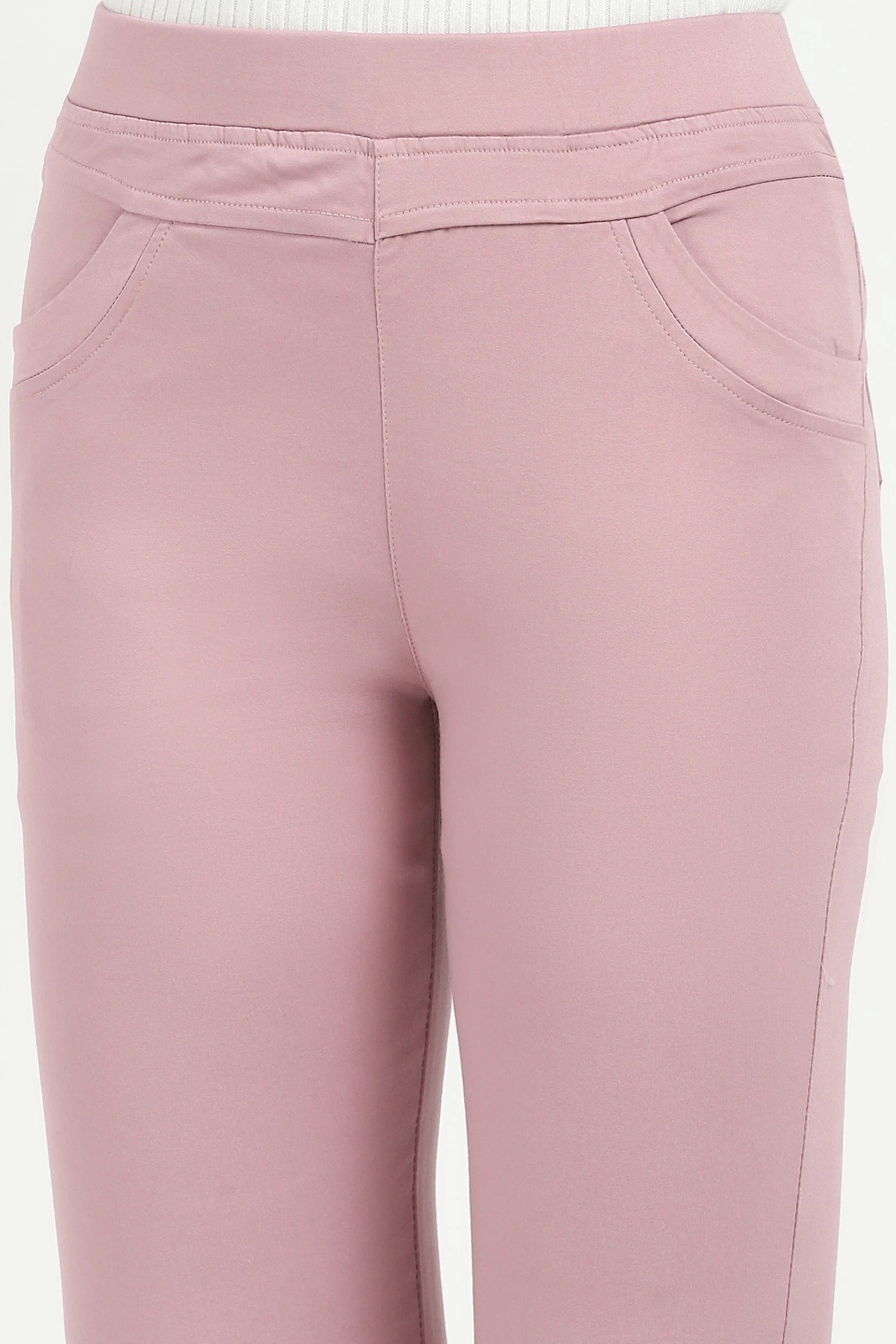 Pink Ultra Stretchable Jegging - Global Republic
