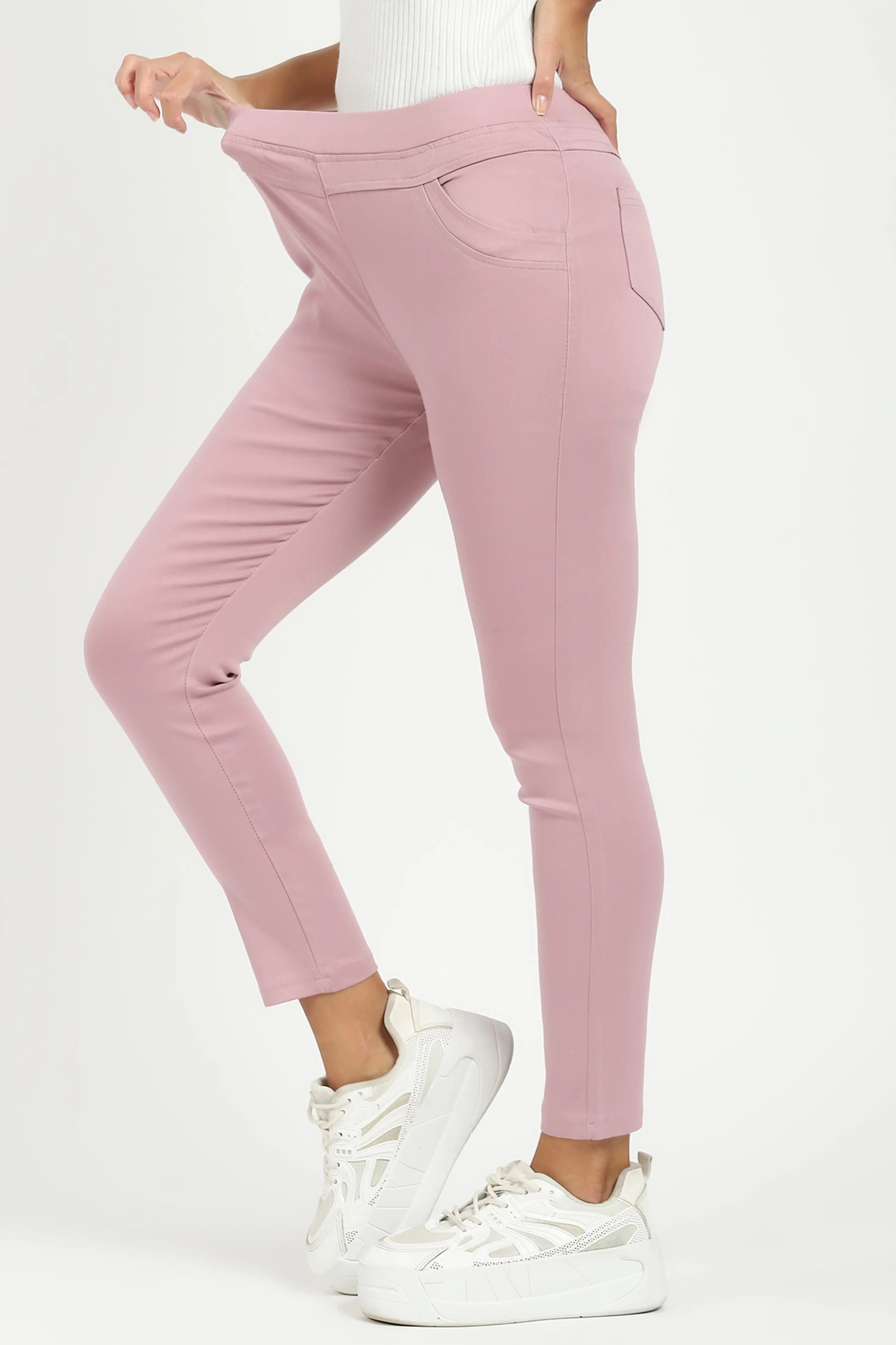 Pink Ultra Stretchable Jegging - Global Republic