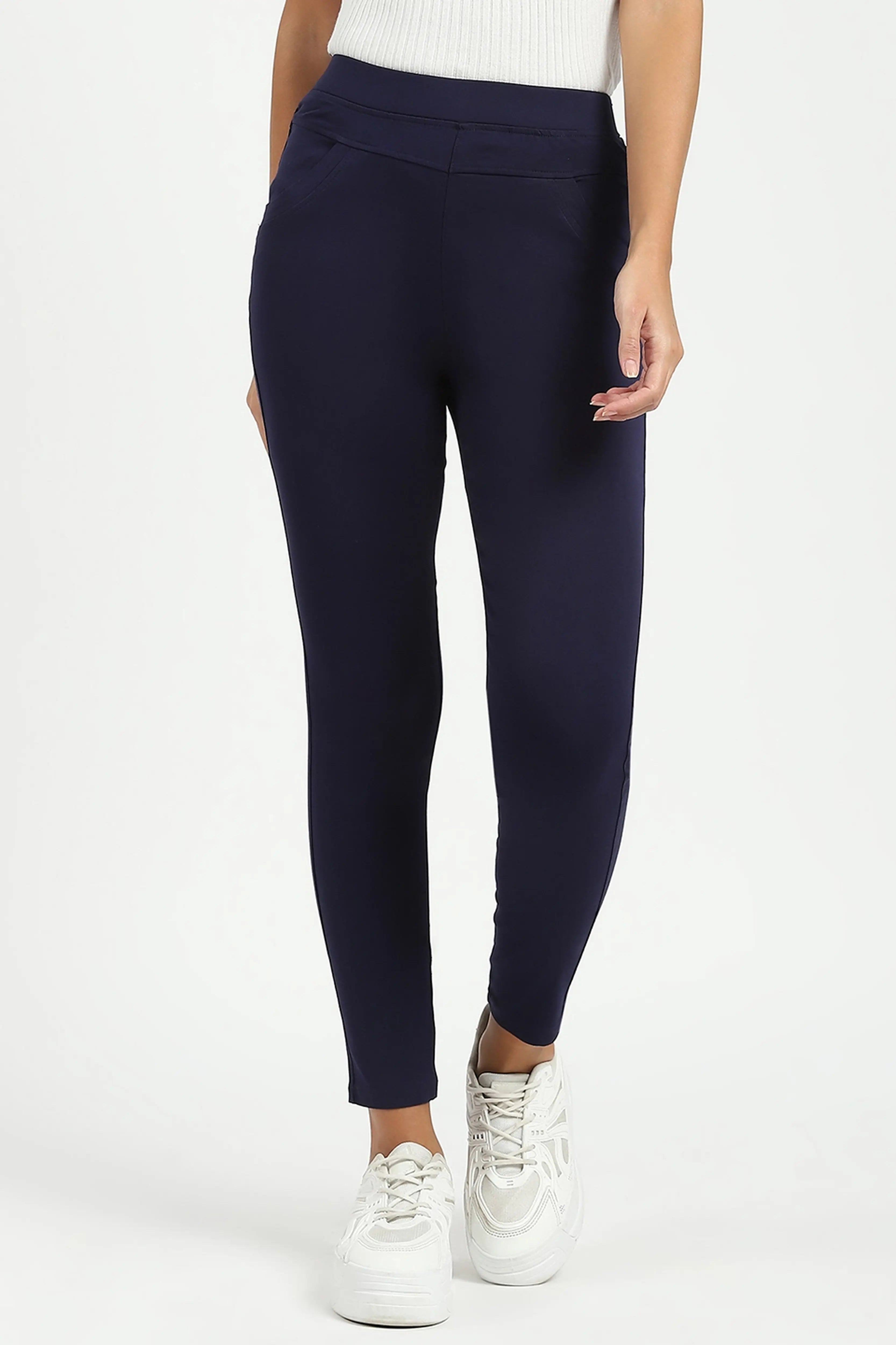 Navy Blue Stretchable Jegging