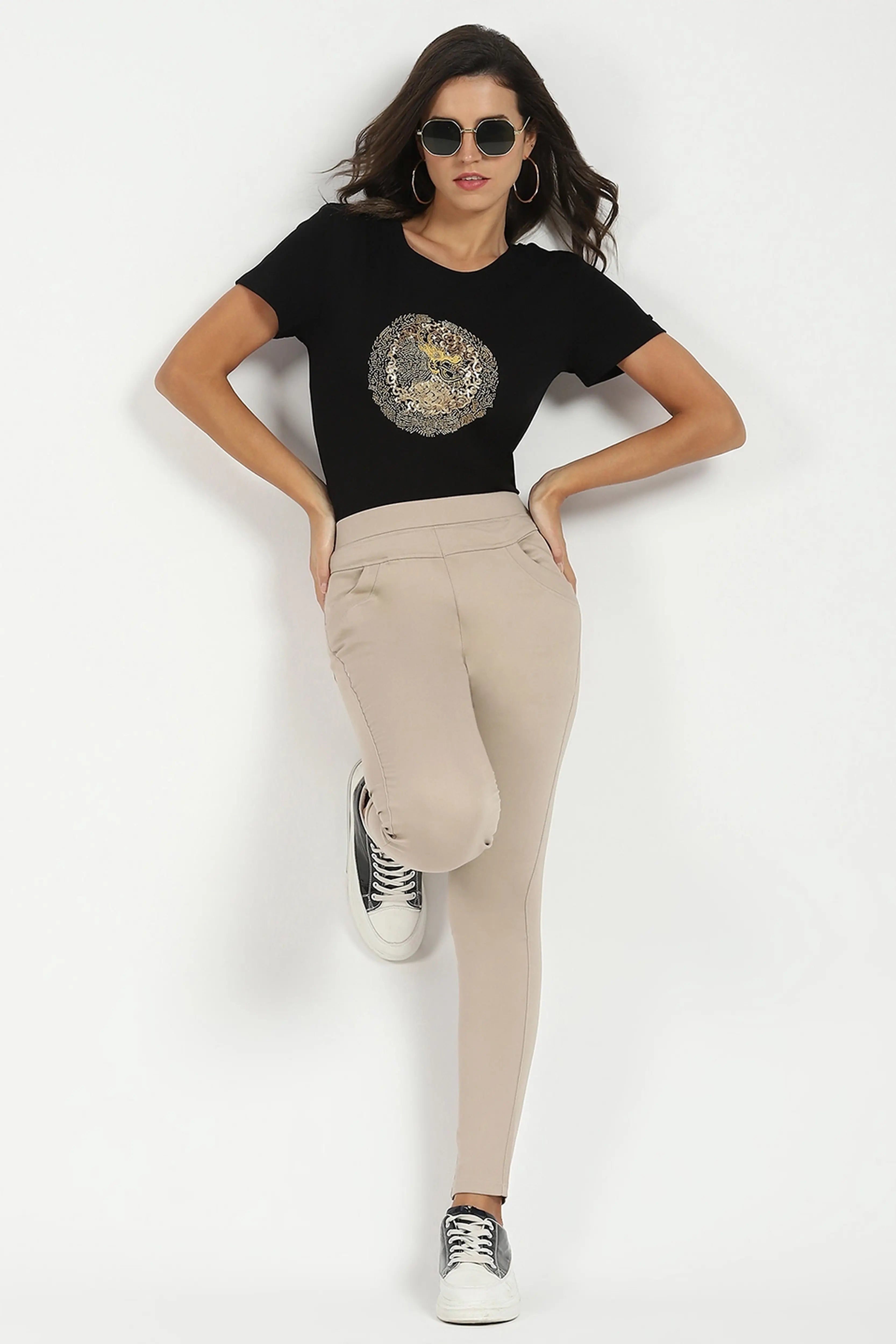 Camel Ultra Stretchable Jegging