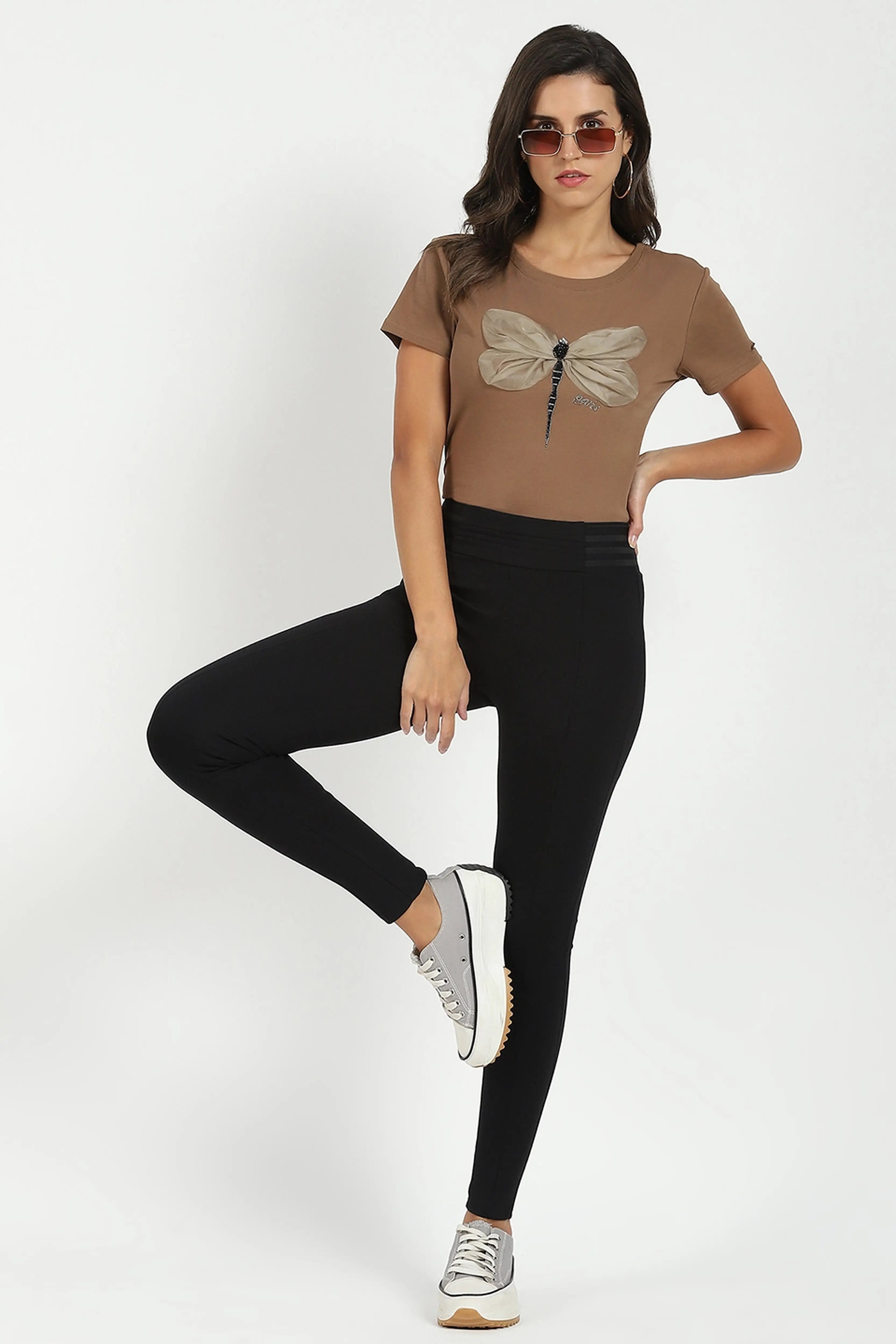 Black Stretchable Slim Jegging