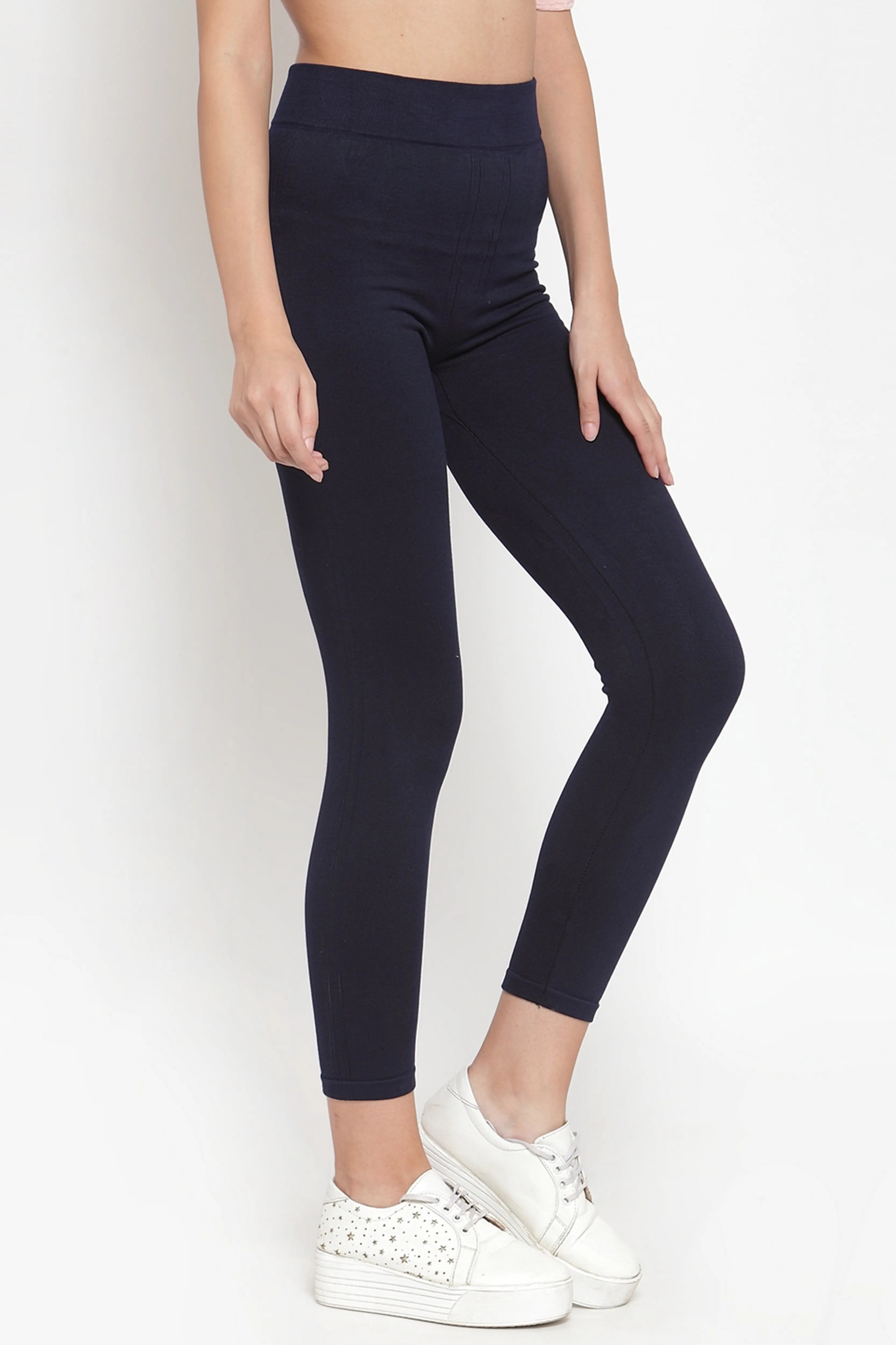 Blue Stretchable Workout Leggings - Global Republic